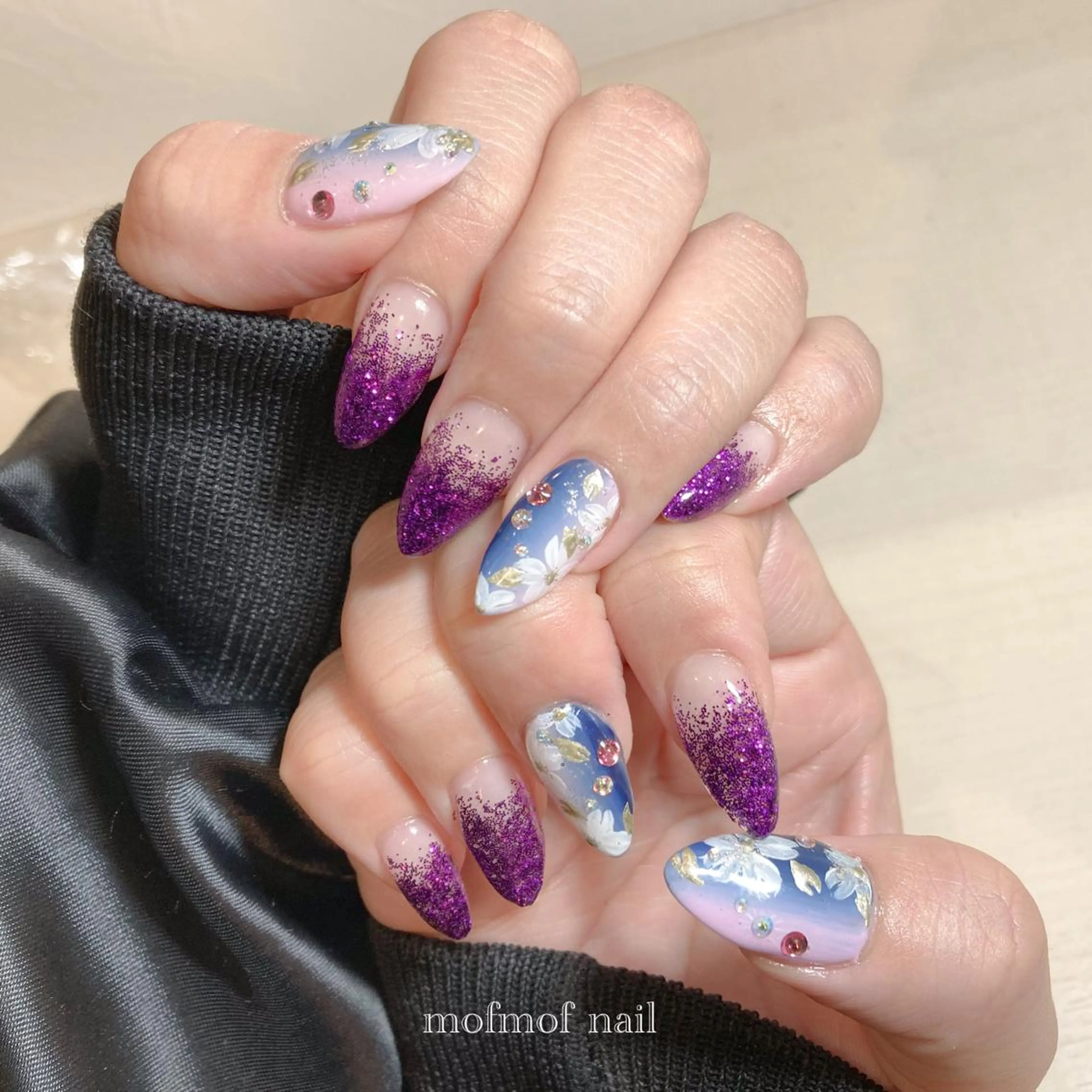ネイル 桜ネイル mofmofnail 🌿shimizuのネイルデザイン