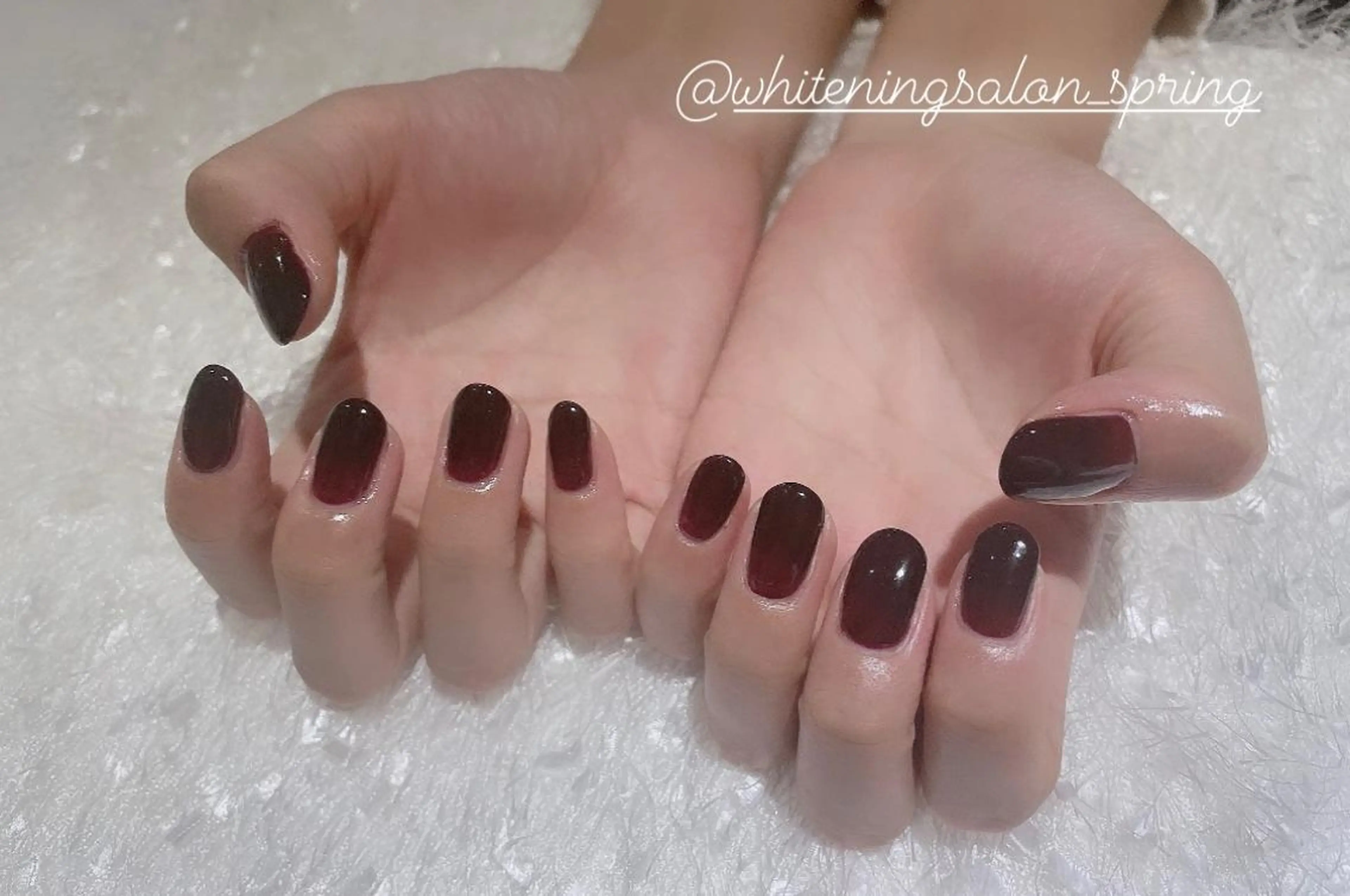 ネイル ボルドー ワンカラーネイル Nakao Hitomiのネイルデザイン