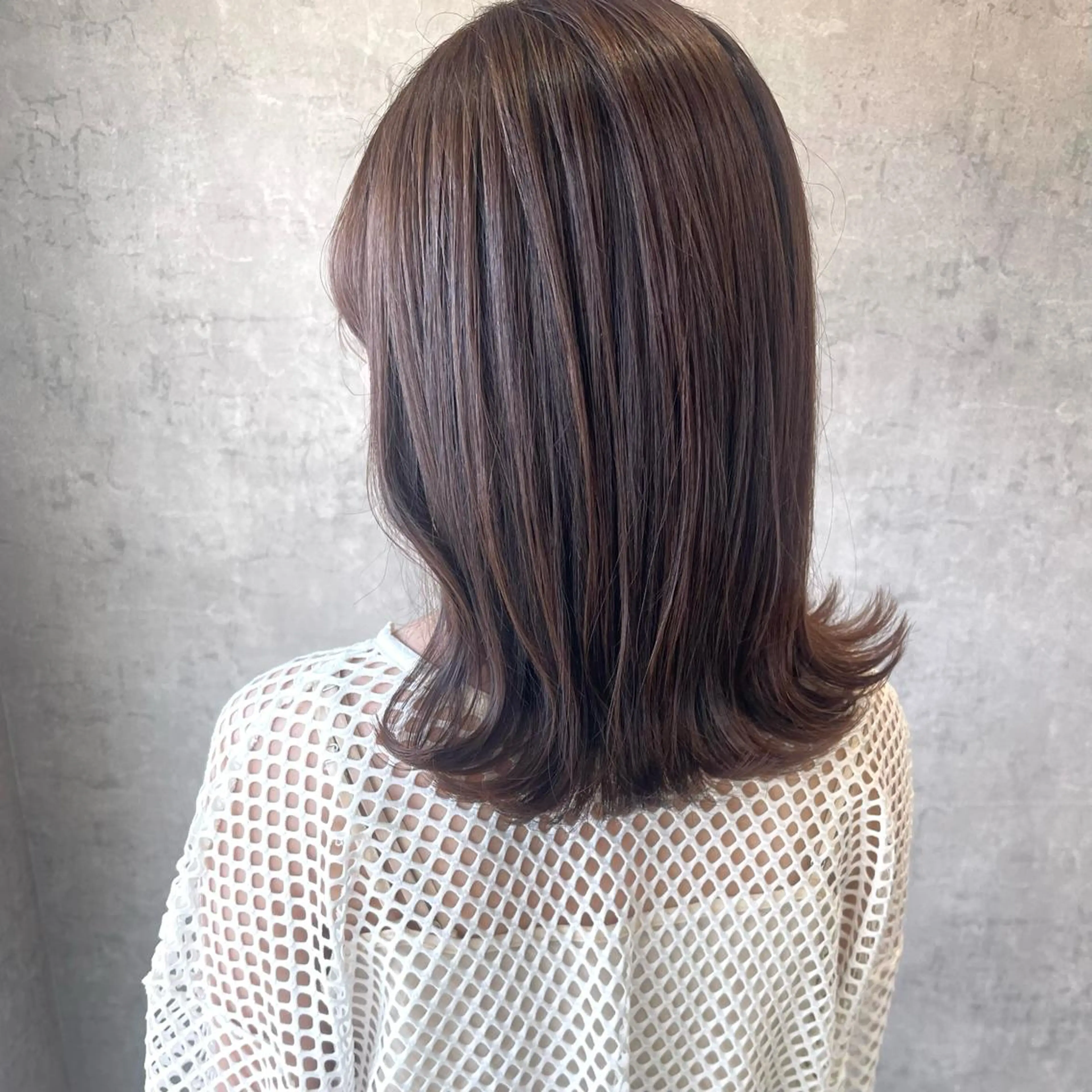 ミディアム カラー ヘアアレンジ ベージュカラー 透明感カラー カット ヘアカラー merci.所属・🌻まさの あいり🌻のヘアスタイル
