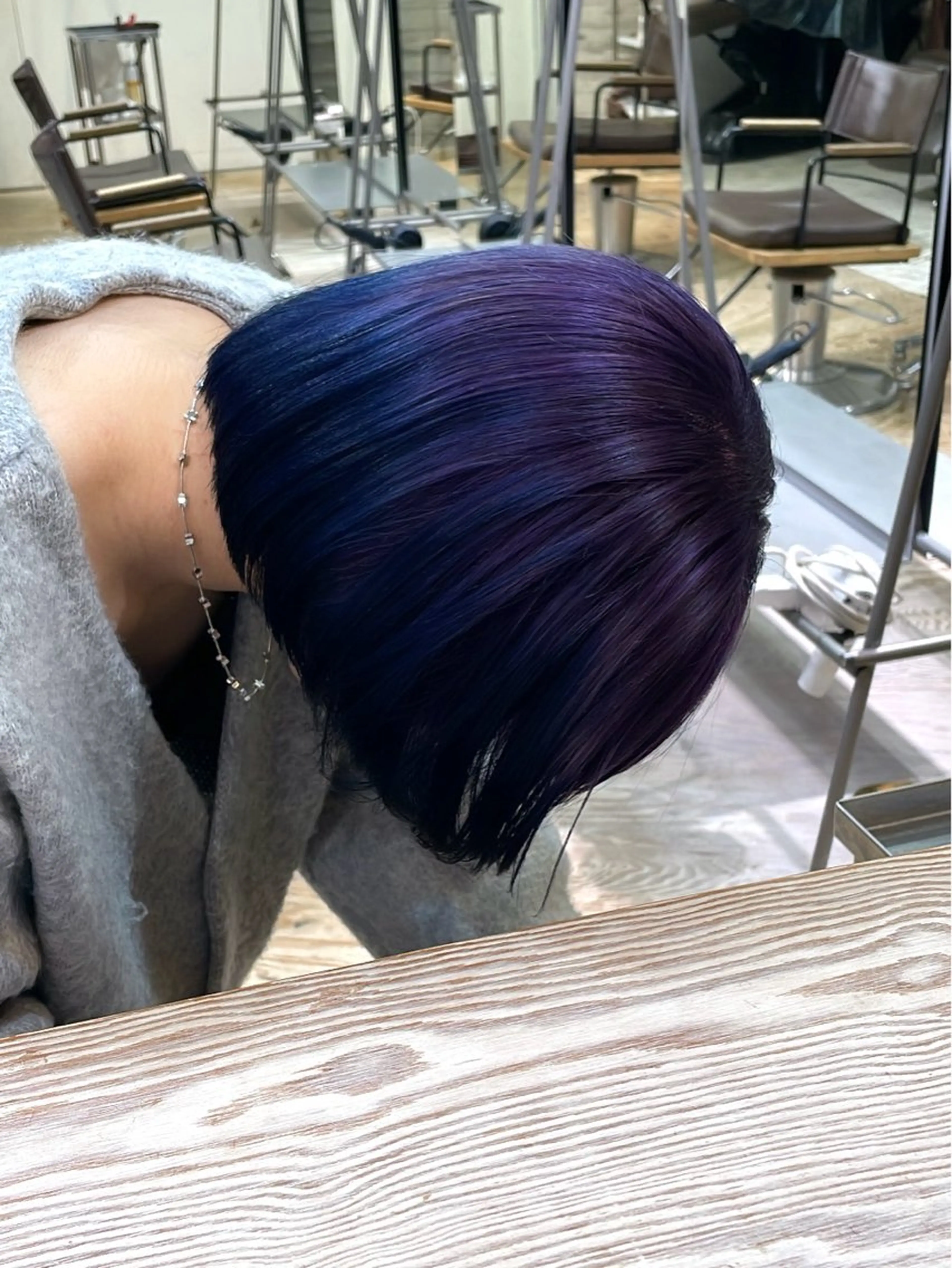 ミディアム カラー カット ヘアカラー トリートメント 色落ち綺麗透明感カラ /ボブ/ナカツヒカルのヘアスタイル