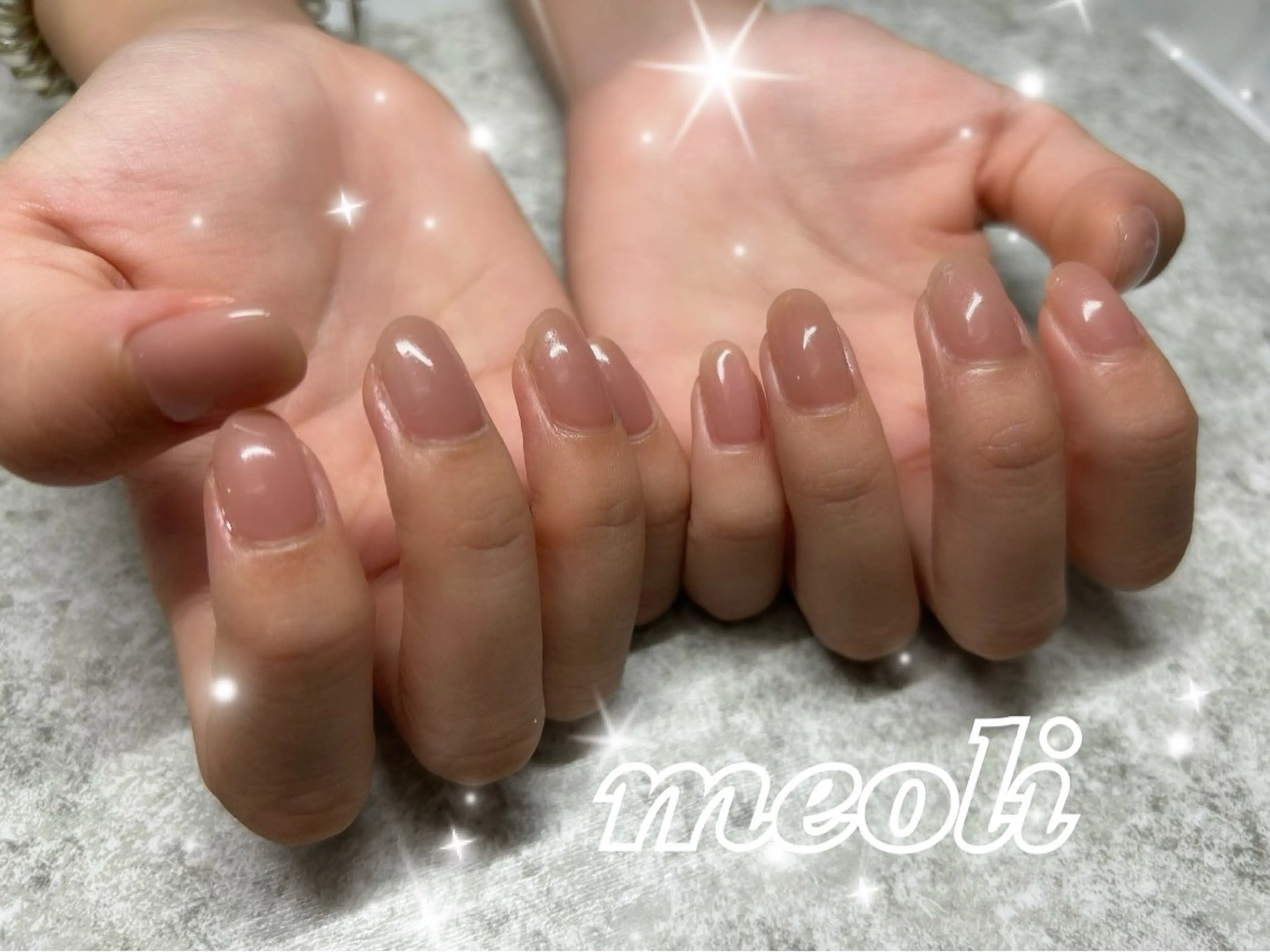 ネイル ピンク シンプルネイル ハンドネイル nail salon meoli アヤのネイルデザイン