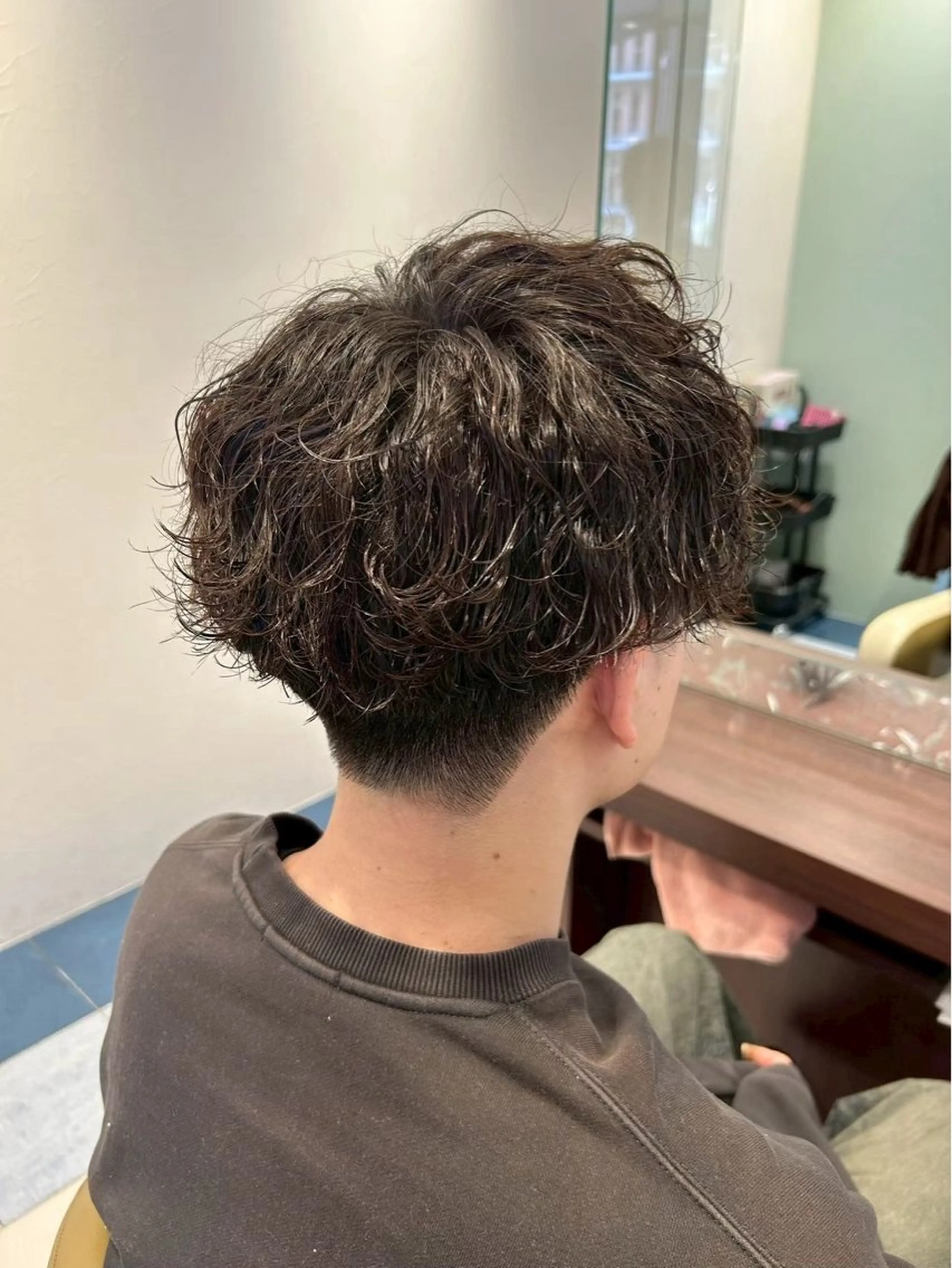 メンズカット+パーマの写真