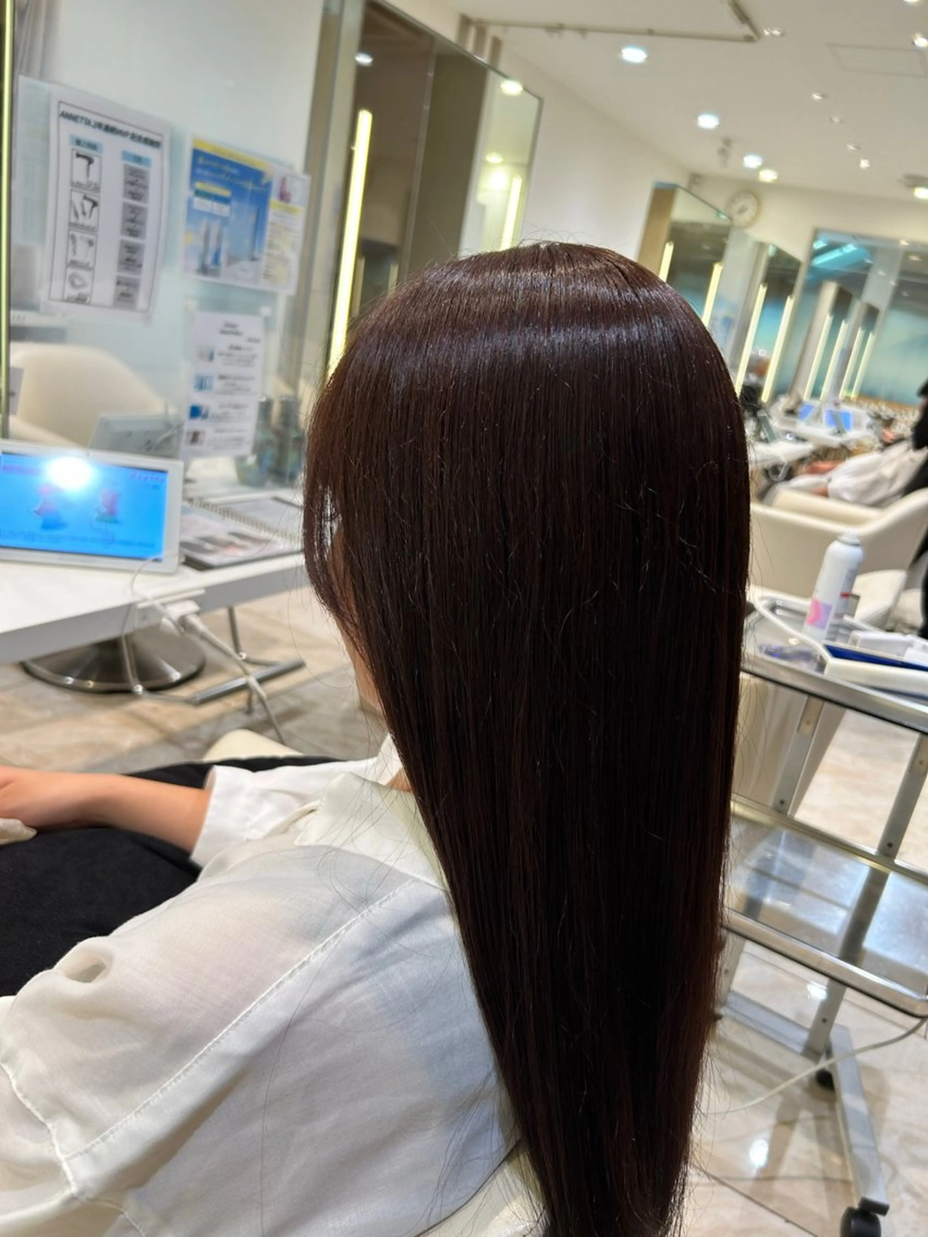 ロング パーマ 縮毛矯正 はるか/ブリーチカラ ー/ヘアアレンジ🤍のヘアスタイル