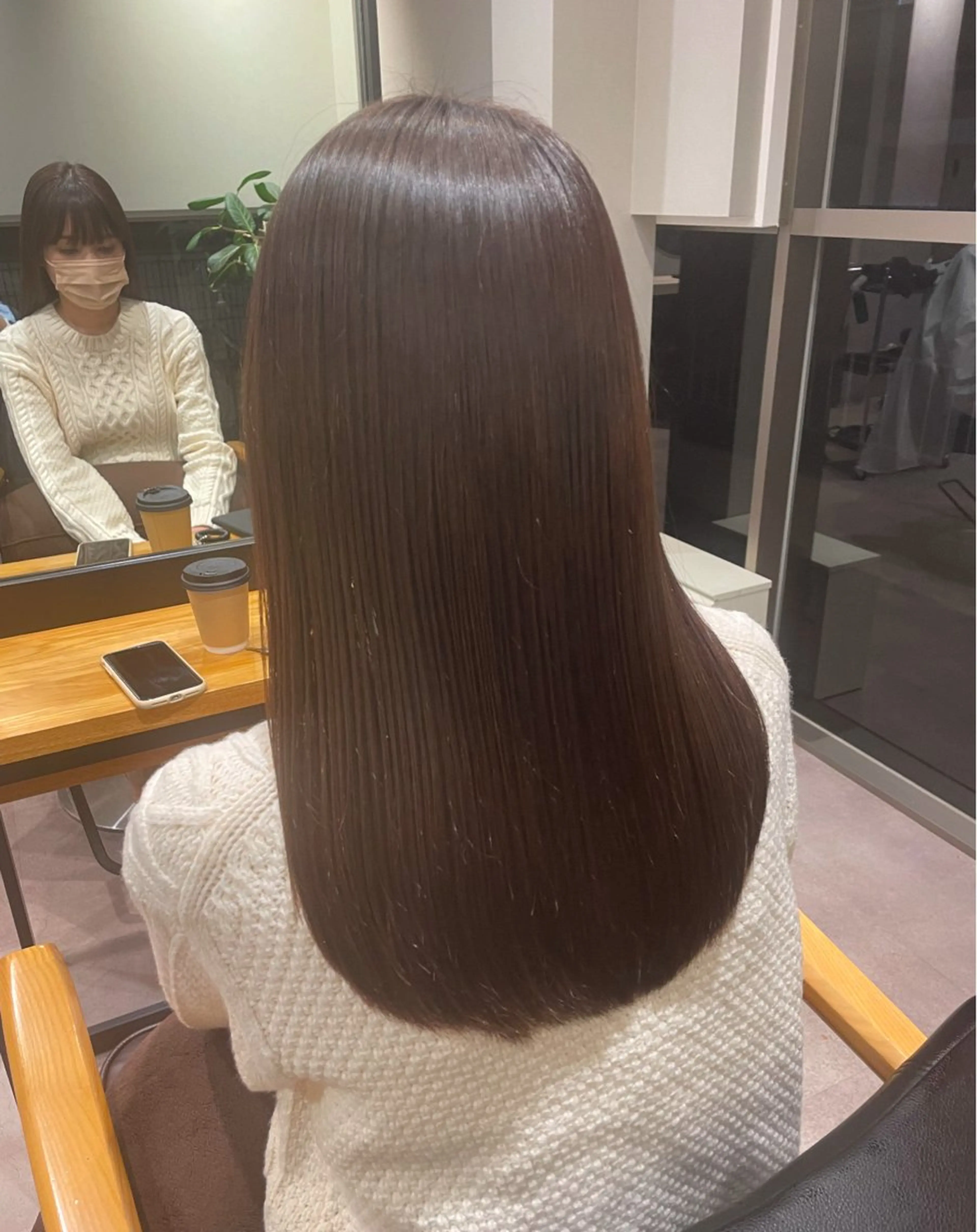 セミロング カット 縮毛矯正 韓国風/オシャレ /縮毛矯正/滝口琴未のヘアスタイル