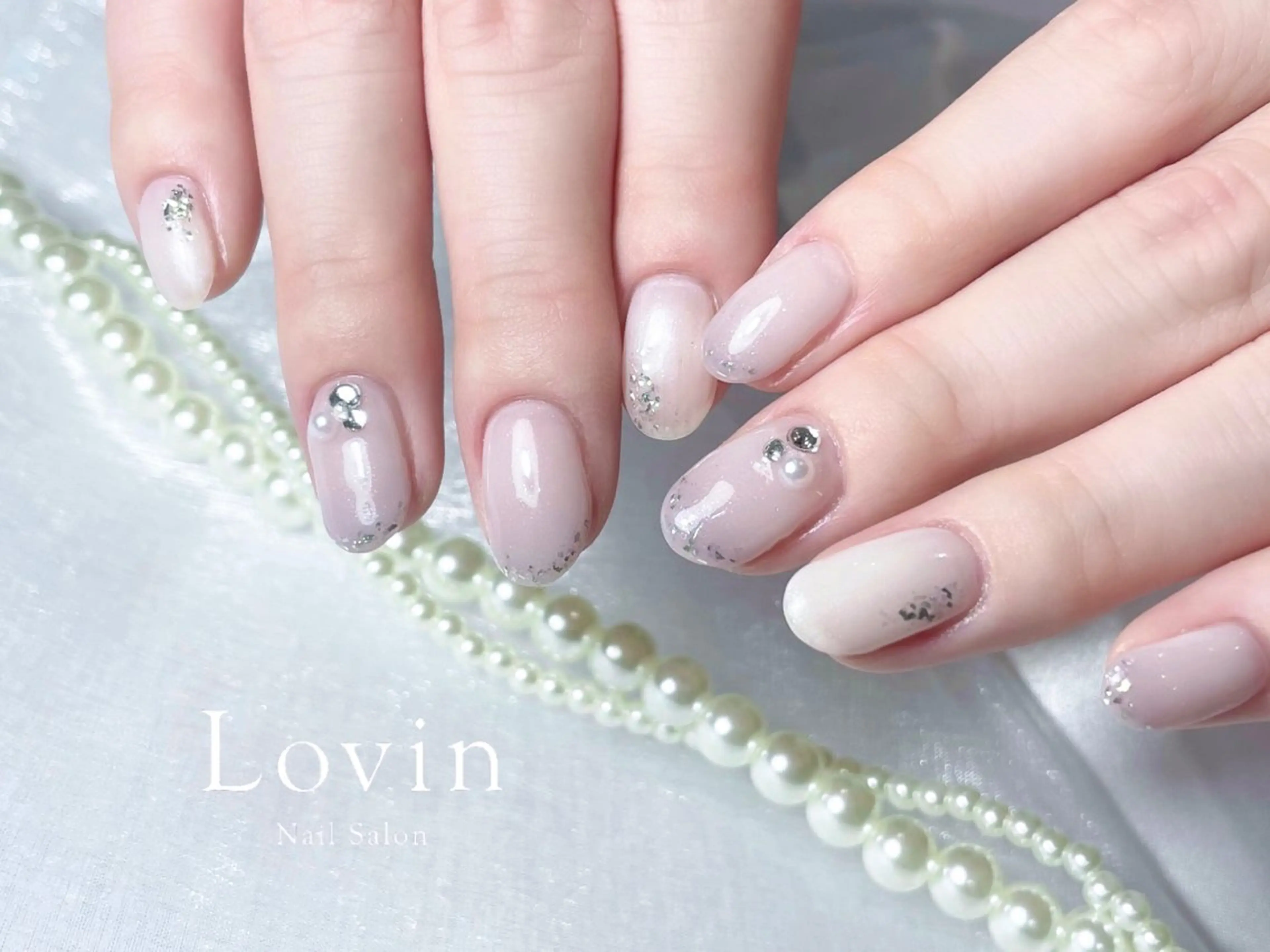 ネイル ジェルネイル オフィスネイル パラジェル パラジェルプレミアムサロン nail care &spa Lovin［ラヴィン］所属・Azegami Minaのネイルデザイン