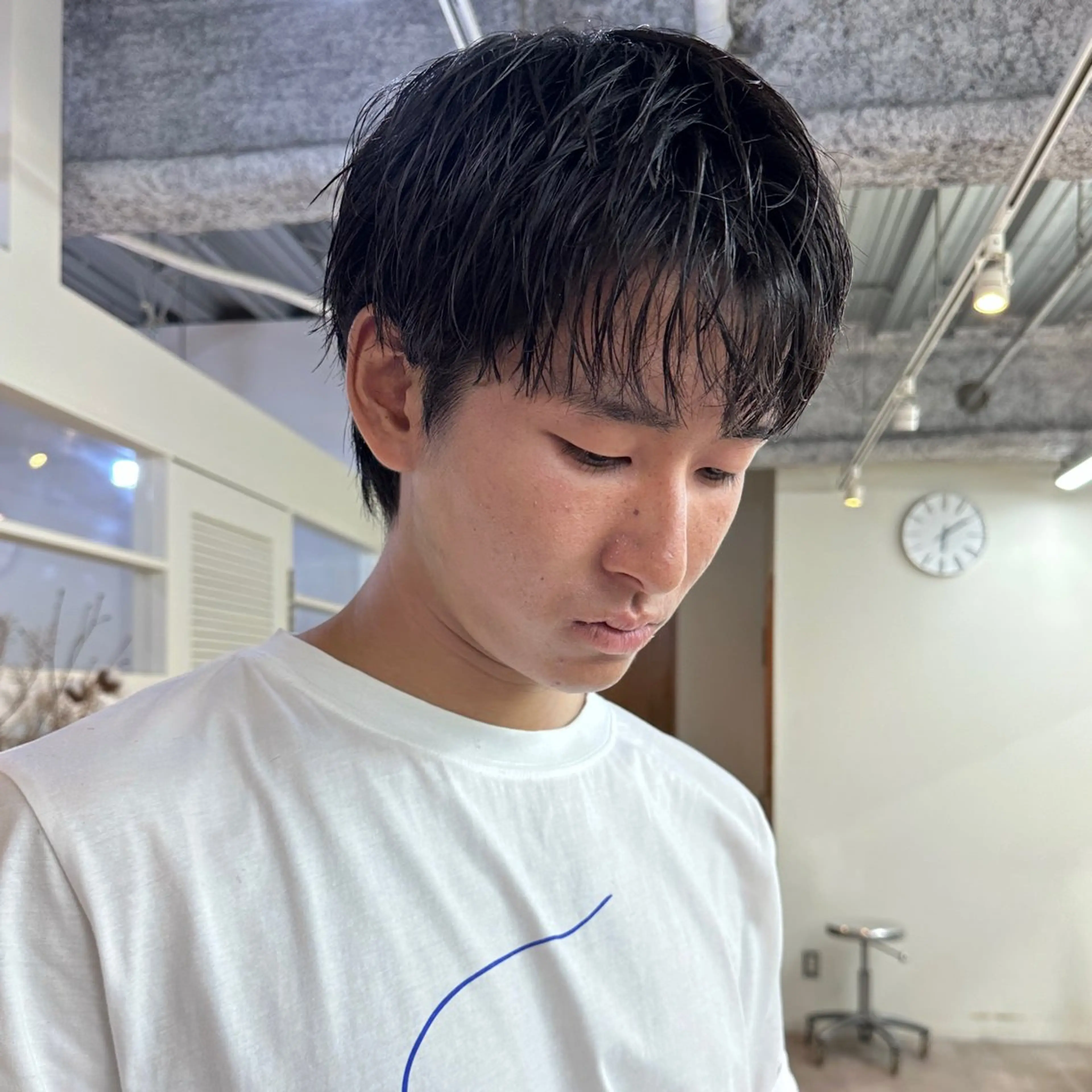 ショート パーマ メンズ ショートヘア カット パーマ 縮毛矯正 JINKIメンズ特化 メンズカットパーマのヘアスタイル