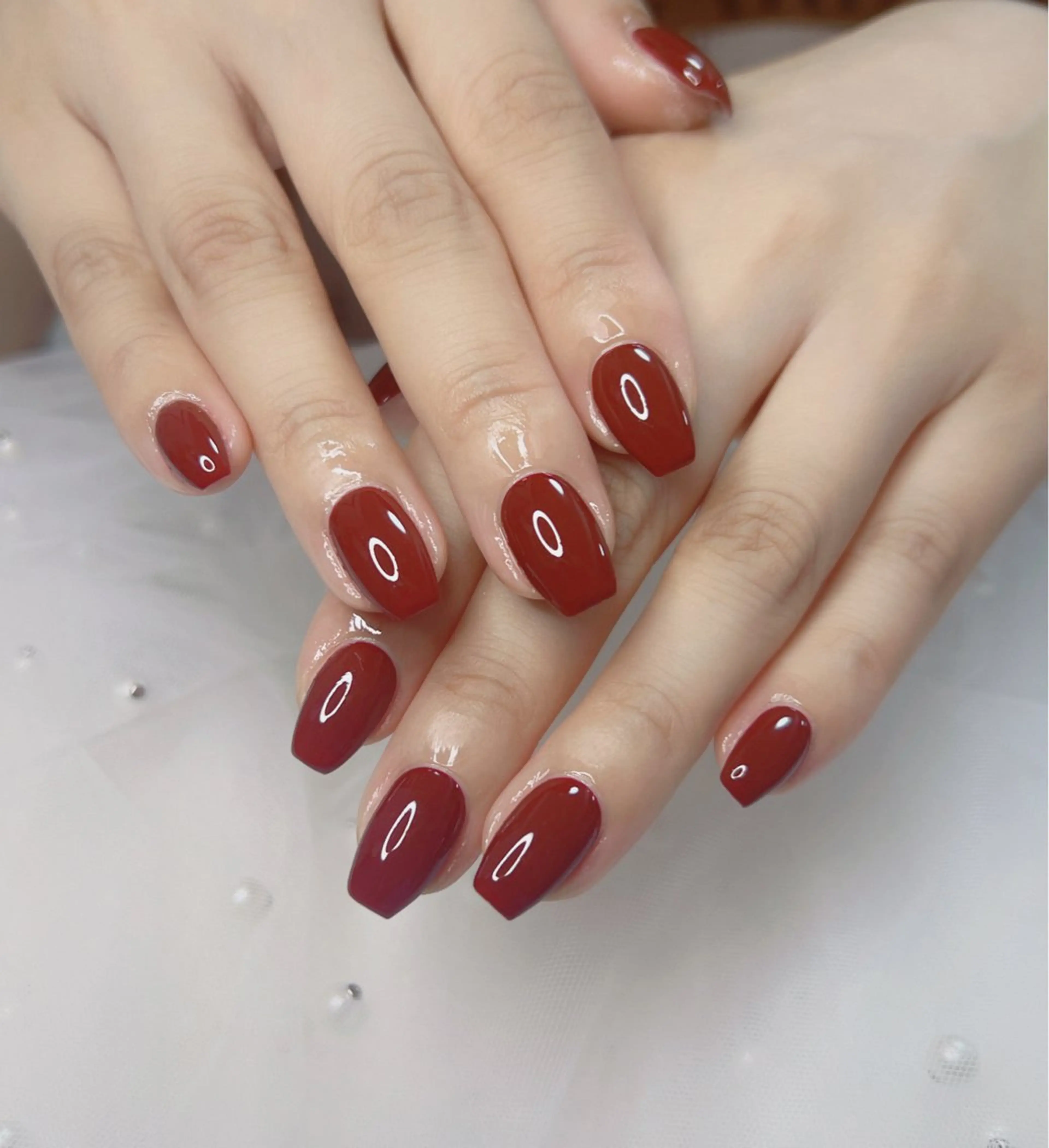 ネイル オーロラネイル 長さ出し フットネイル 韓国ネイル ラメ(グリッター) ハンドネイル 👍thumbs up nail👍のネイルデザイン