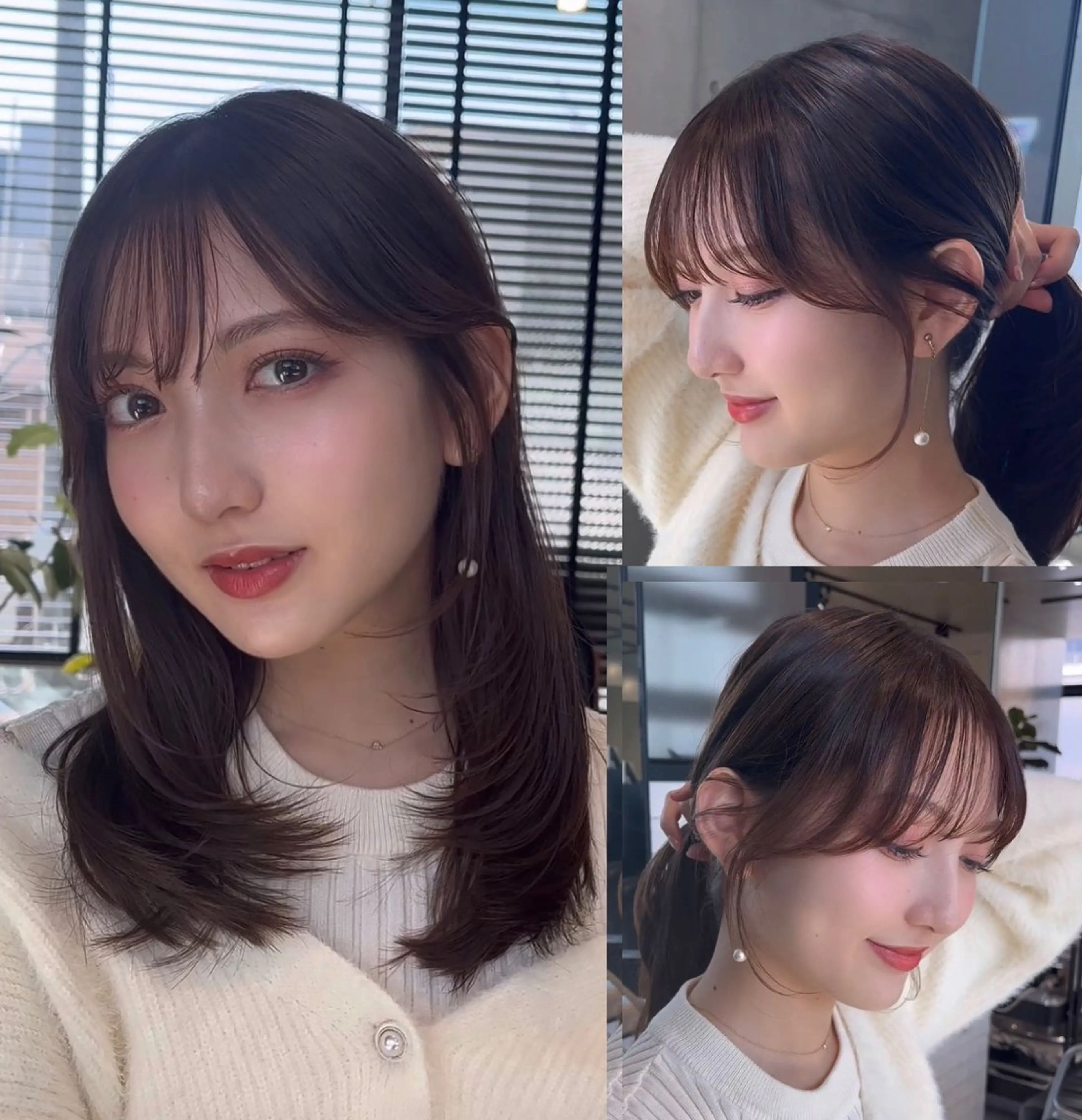 ロング カラー カット ヘアカラー トリートメント 🌫️大人韓国ヘア 🌫️naoyaのヘアスタイル