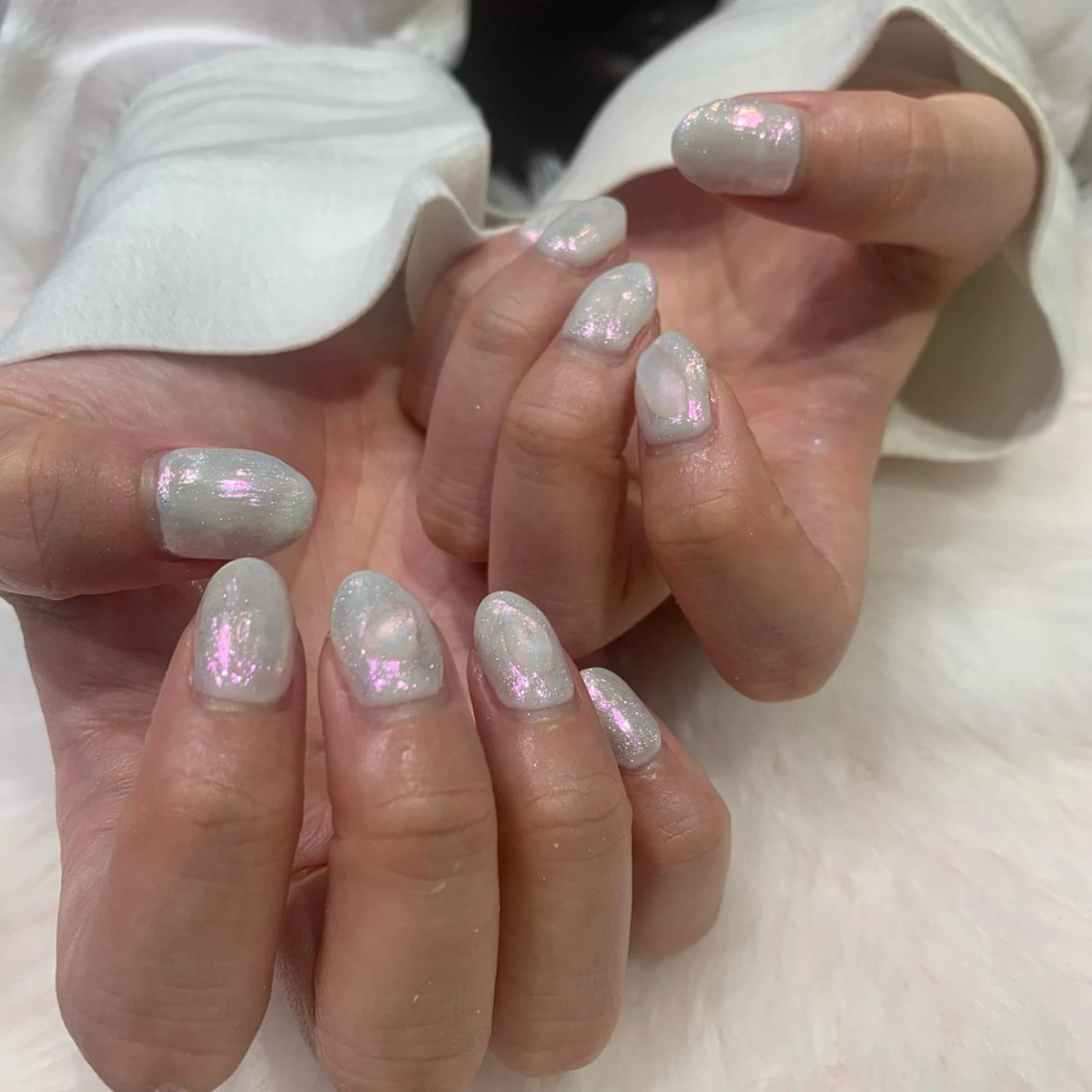 ネイル オーロラネイル ニュアンスネイル ハンドネイル 艶髪／クロスパーマ ♡Tsuzumiのその他イメージ