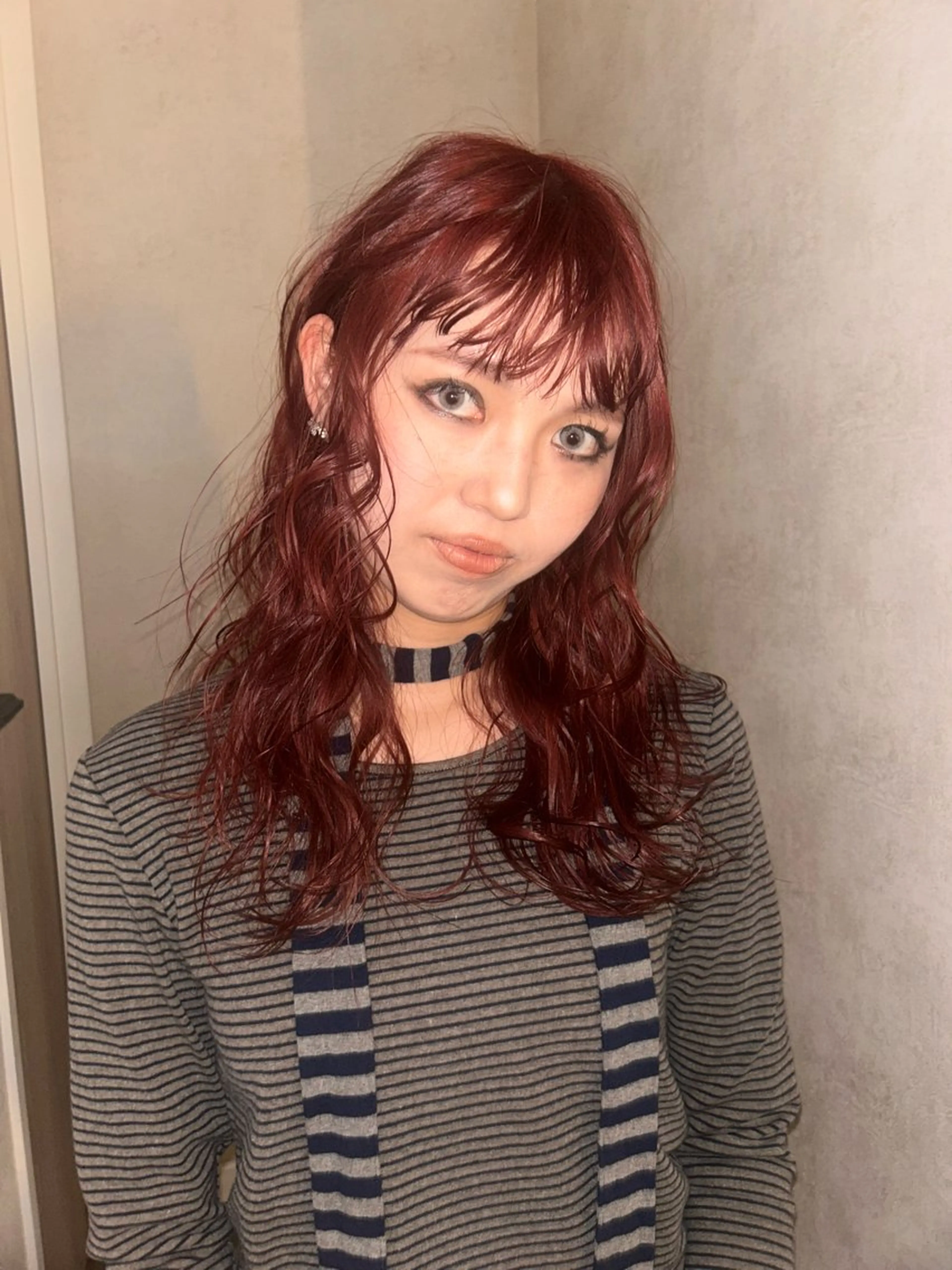 ロング カラー ヘアカラー 透け感カラー/暖色 オリーブカラー🫒のヘアスタイル