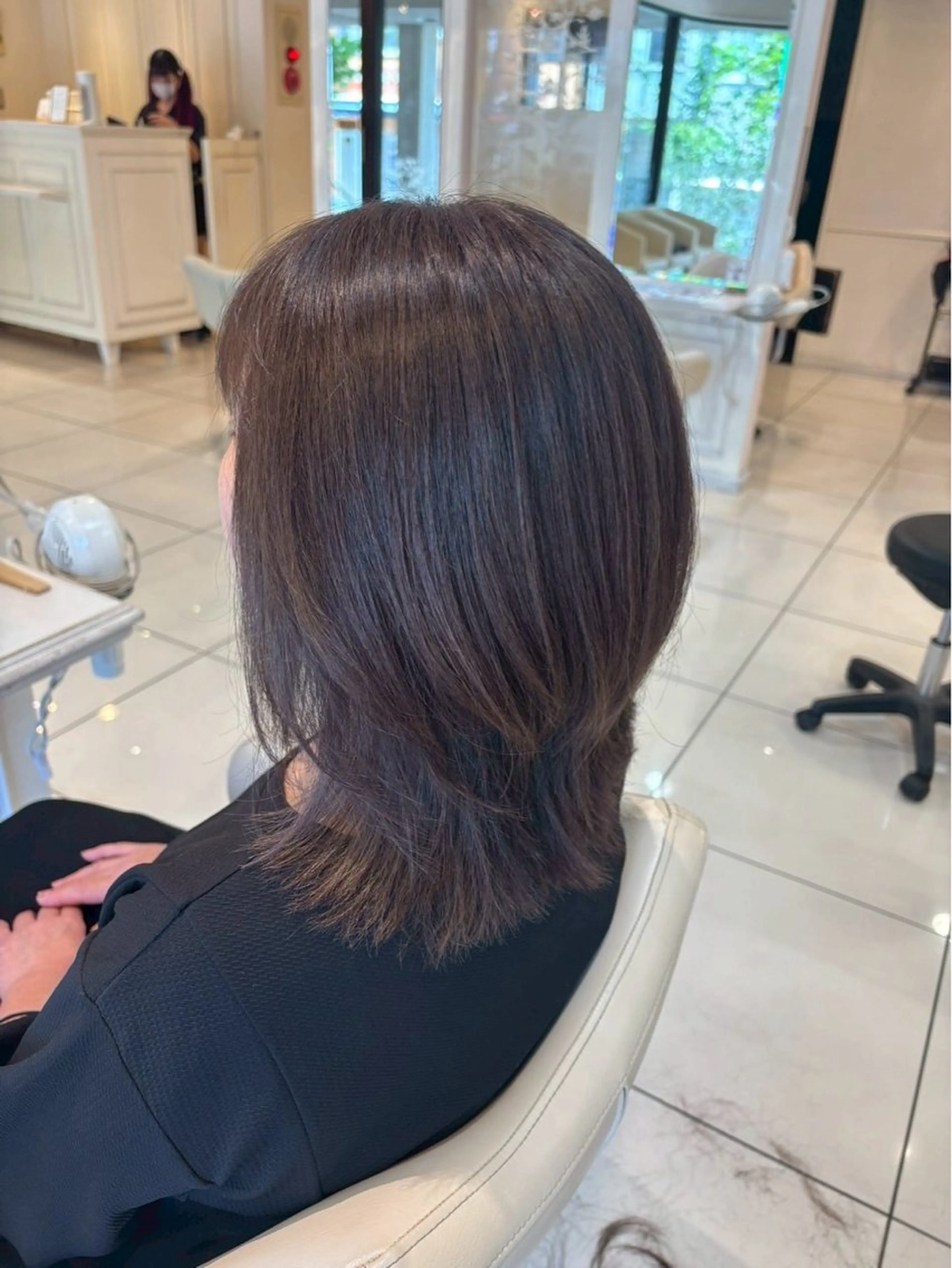 ミディアム カラー ヘアカラー 髪質改善🥂✨ Mioのヘアスタイル