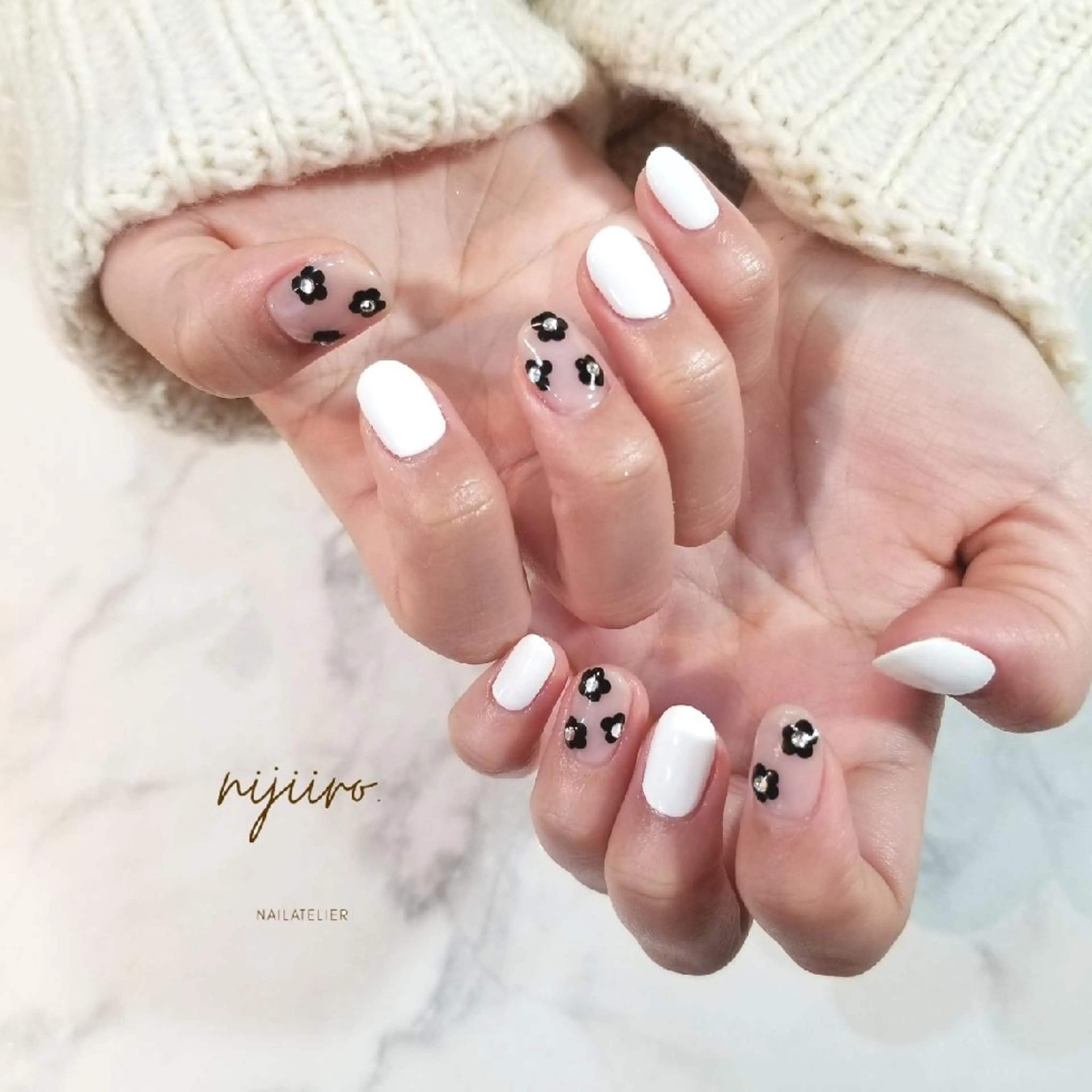 ネイル ハンドネイル nailatelier nijiiro.所属・nijiiro🌈 サトウのネイルデザイン