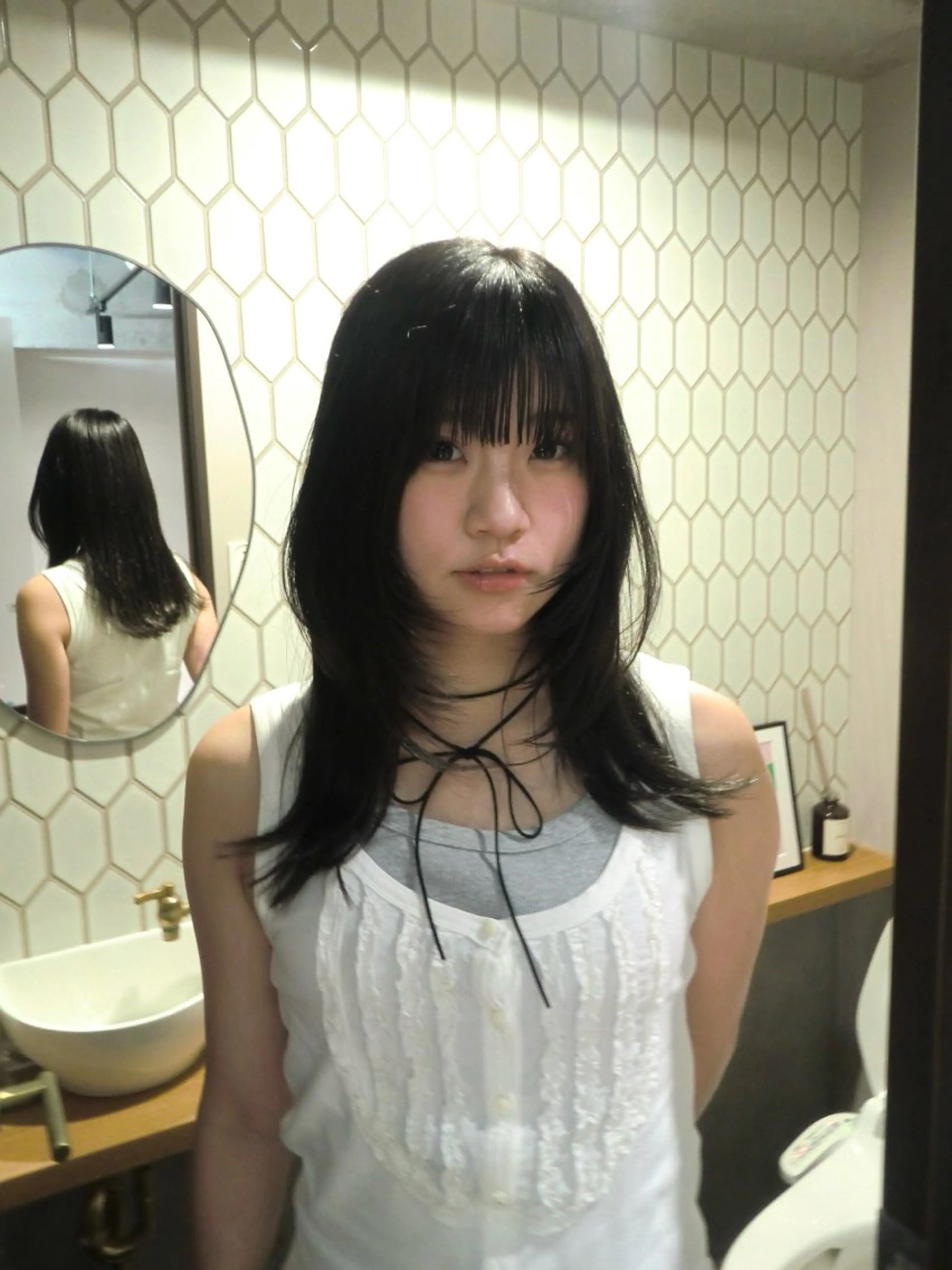 リタッチオンカラー（※ブリーチではございません）の写真