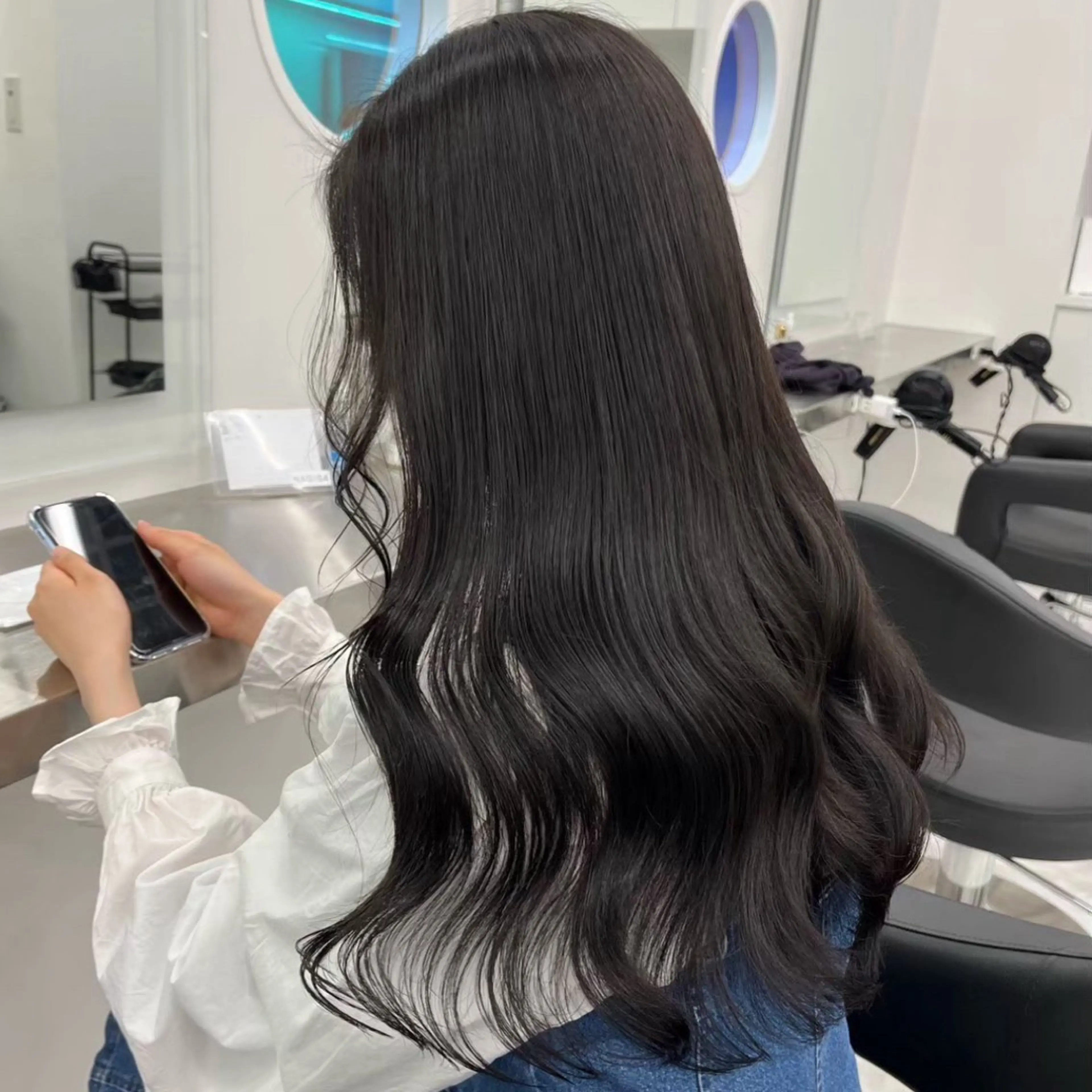 ロング カラー ヘアアレンジ カット ヘアカラー トリートメント ヘッドスパ ヘアセット 透明感ラベンダー💗 SHOのヘアスタイル