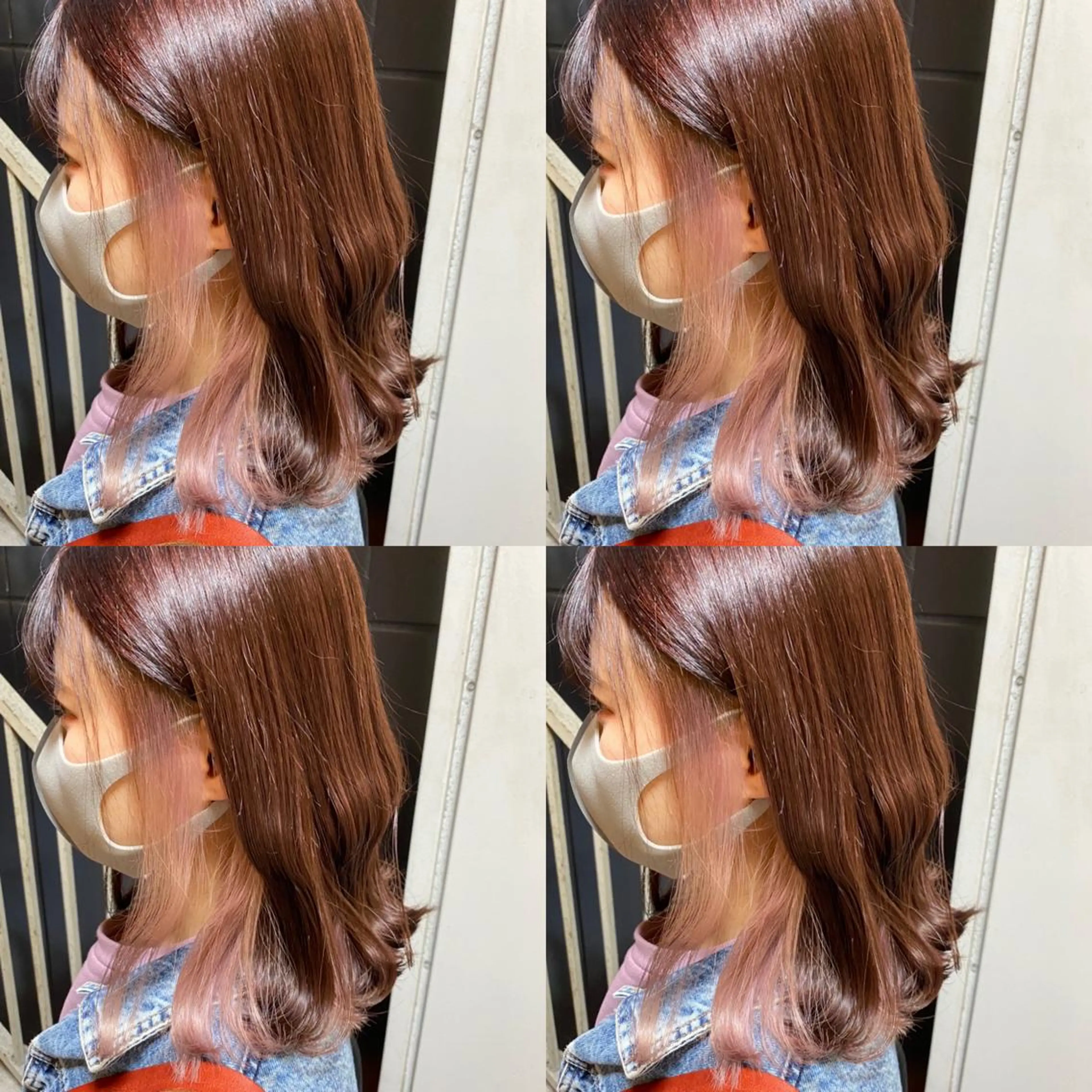ロング カラー アッシュ ベージュカラー ハイライトカラー ハイトーンカラー イルミナカラー ヘアカラー トリートメント 当日予約可能です！ 宜しくお願いします！のヘアスタイル