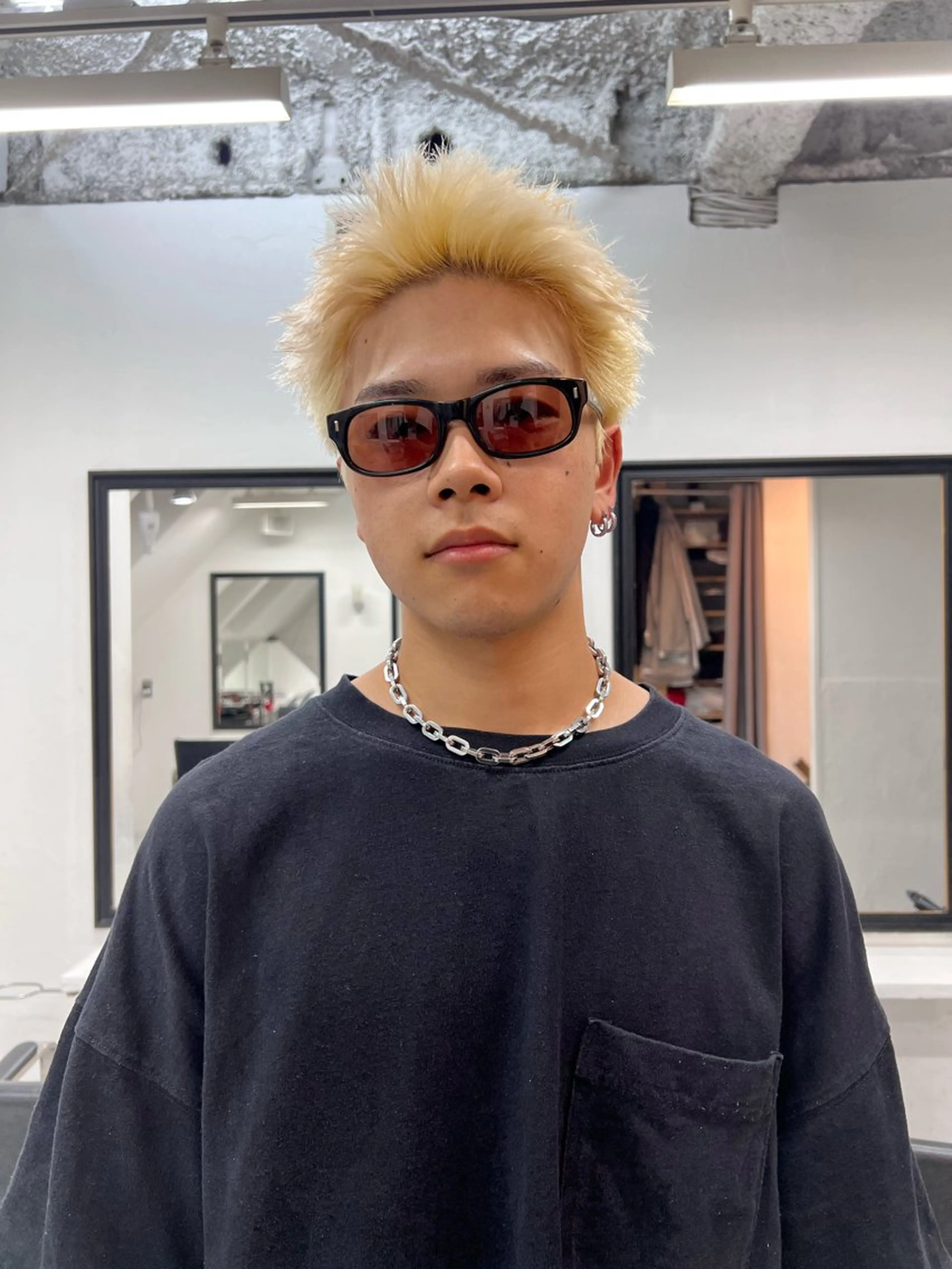 ショート カラー メンズ カット ヘアカラー runsuns メンズカットリュウジのヘアスタイル