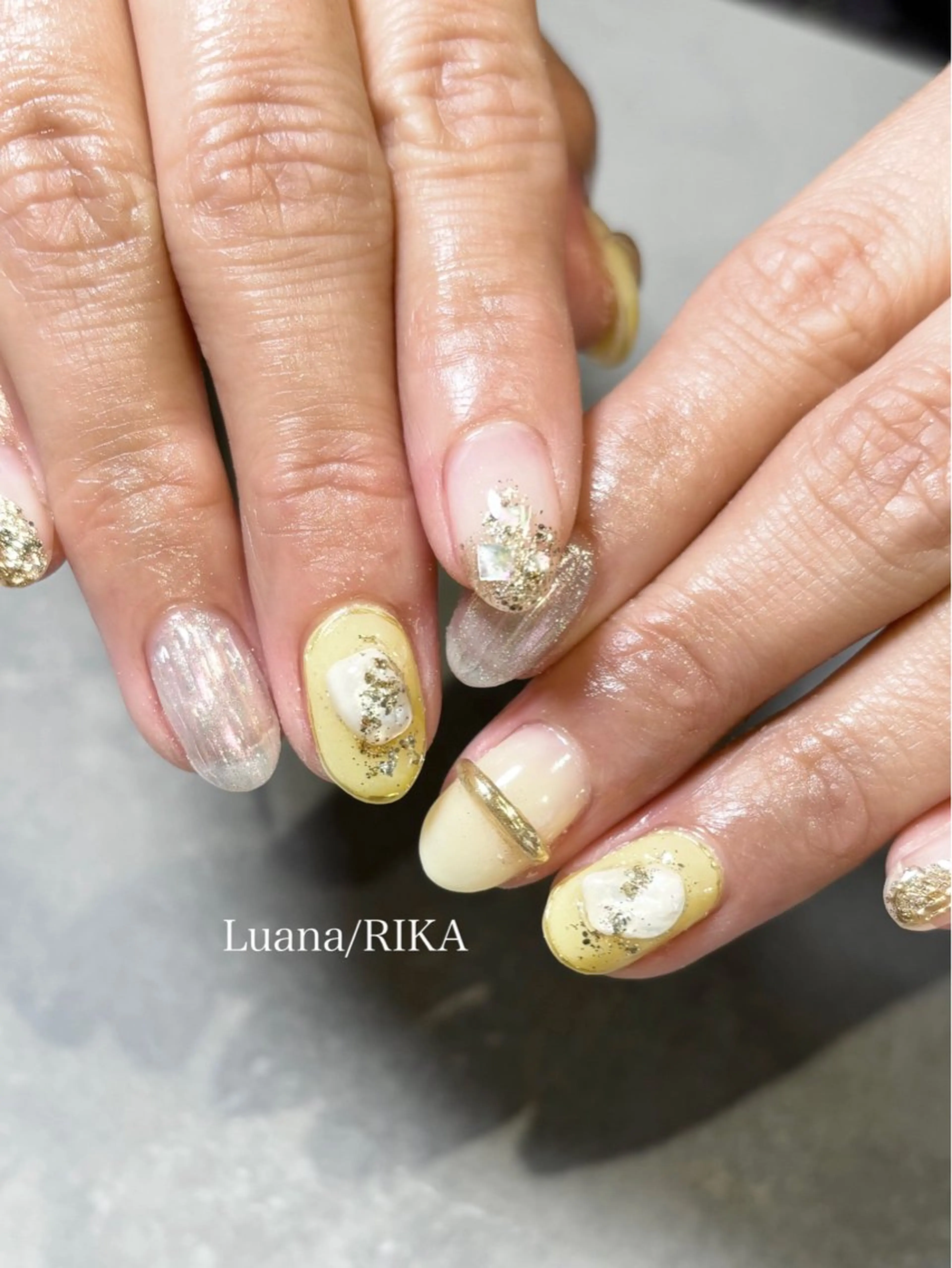 ネイル アートネイル ハンドネイル Nail Salon Luana Rikaのネイルデザイン