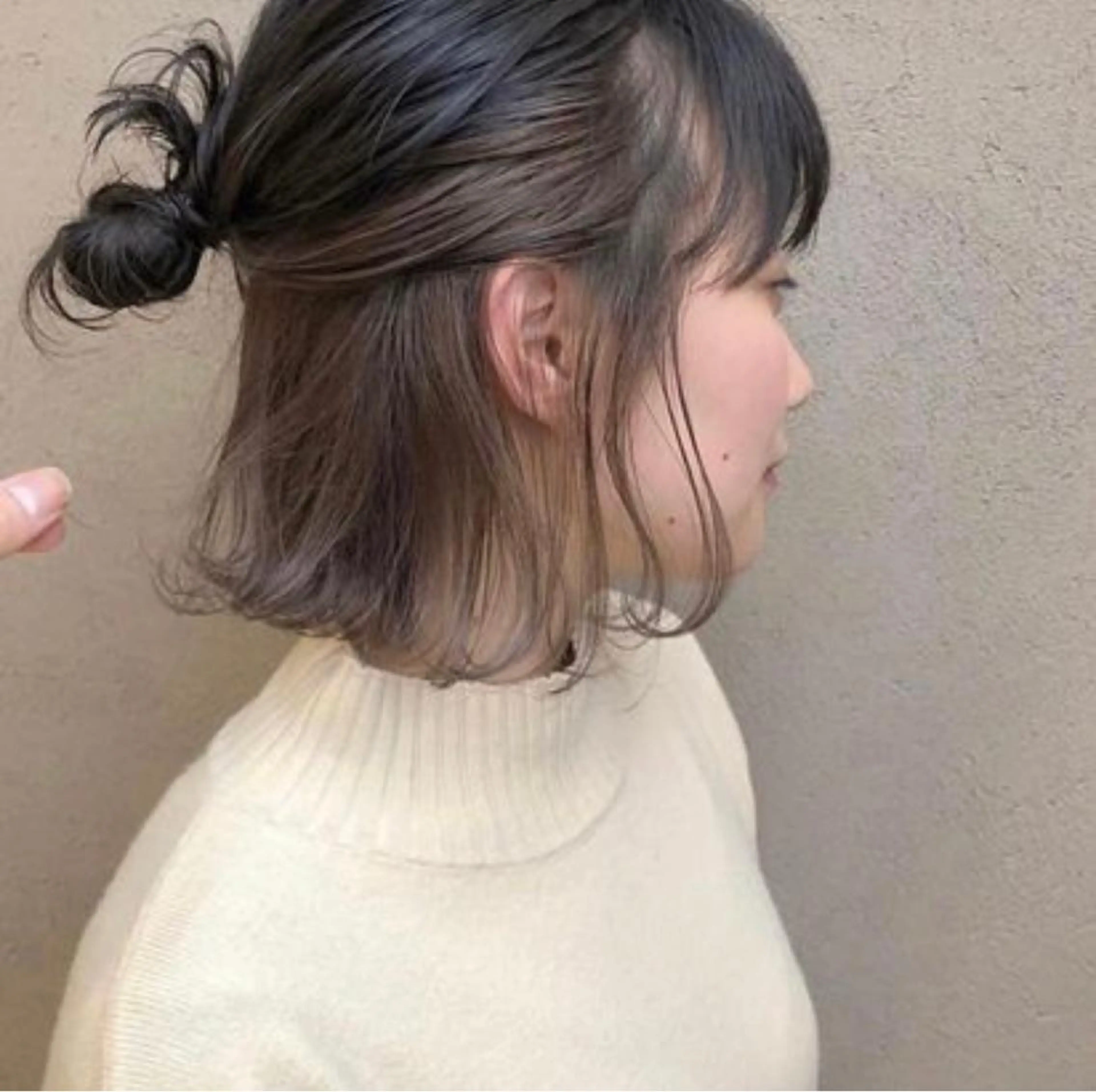 ミディアム カラー kakeru レイヤーボブパーマのヘアスタイル