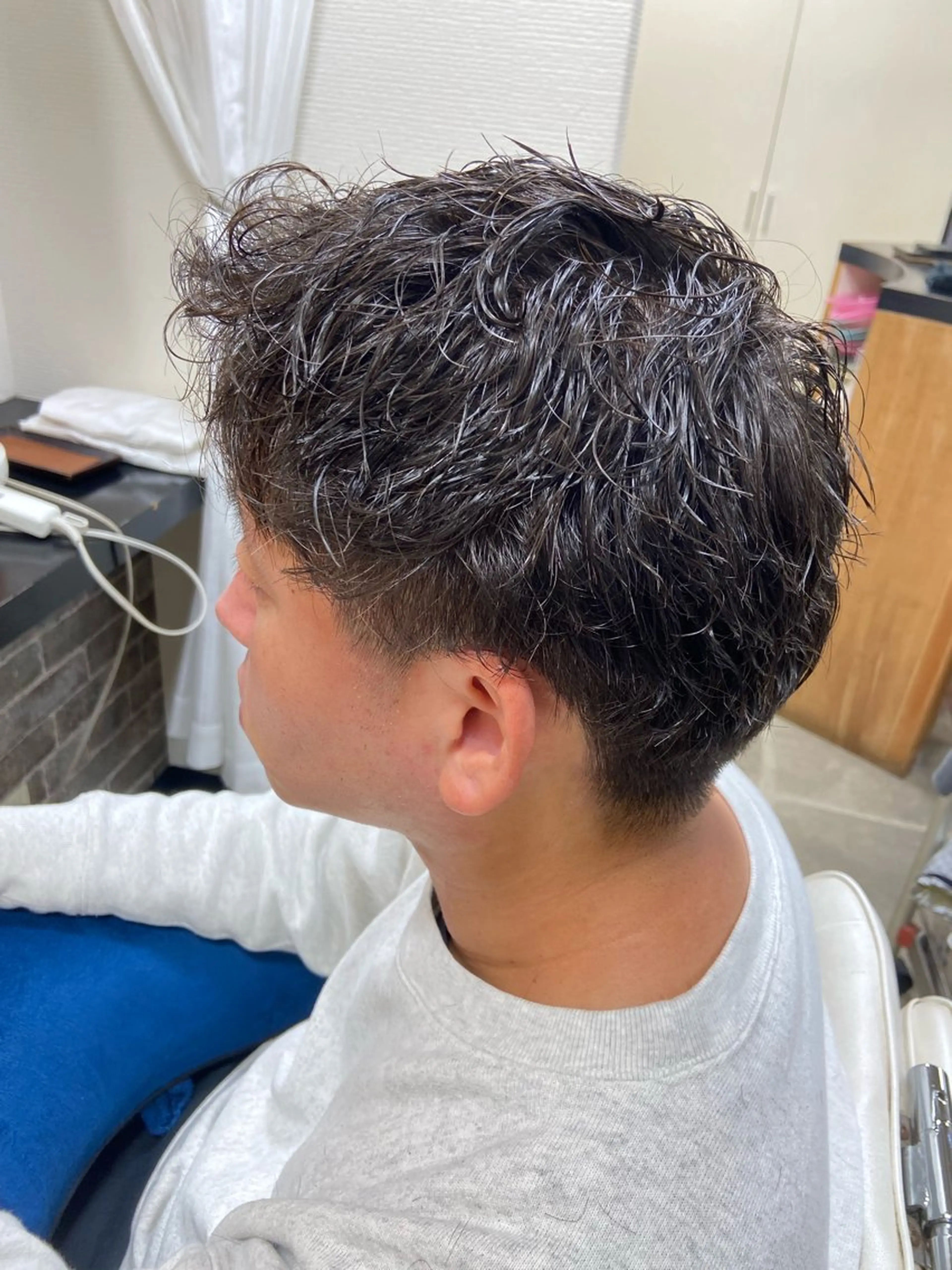 パーマ ヘアアレンジ メンズ メンズパーマ ニュアンスパーマ カット パーマ ✨デザインカラー✨髪 質改善🫧イツキ🍒のヘアスタイル