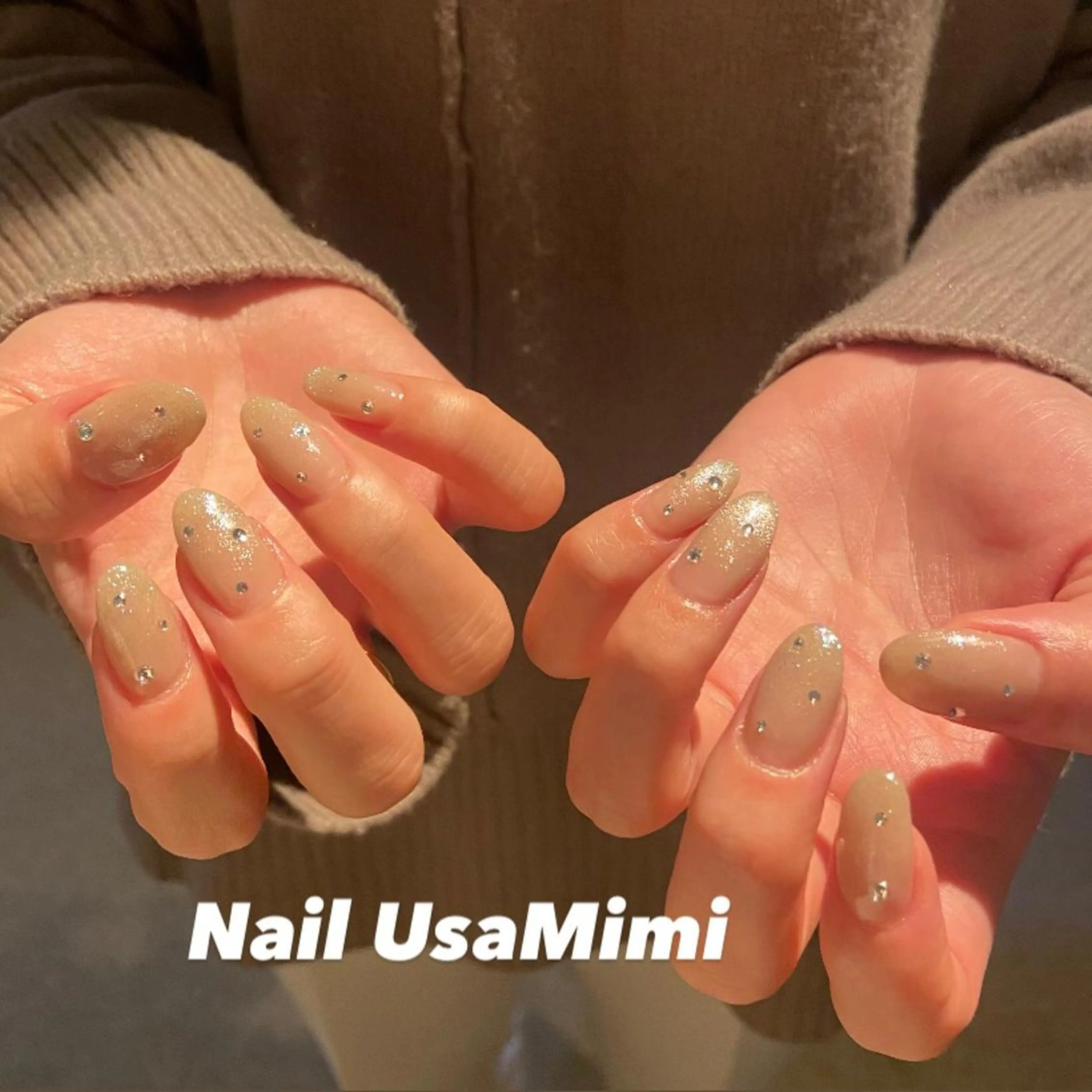 ネイル クリアネイル フットネイル ジェルネイル マグネットネイル 持ち込み 本町ネイルNail UsaMimiのネイルデザイン