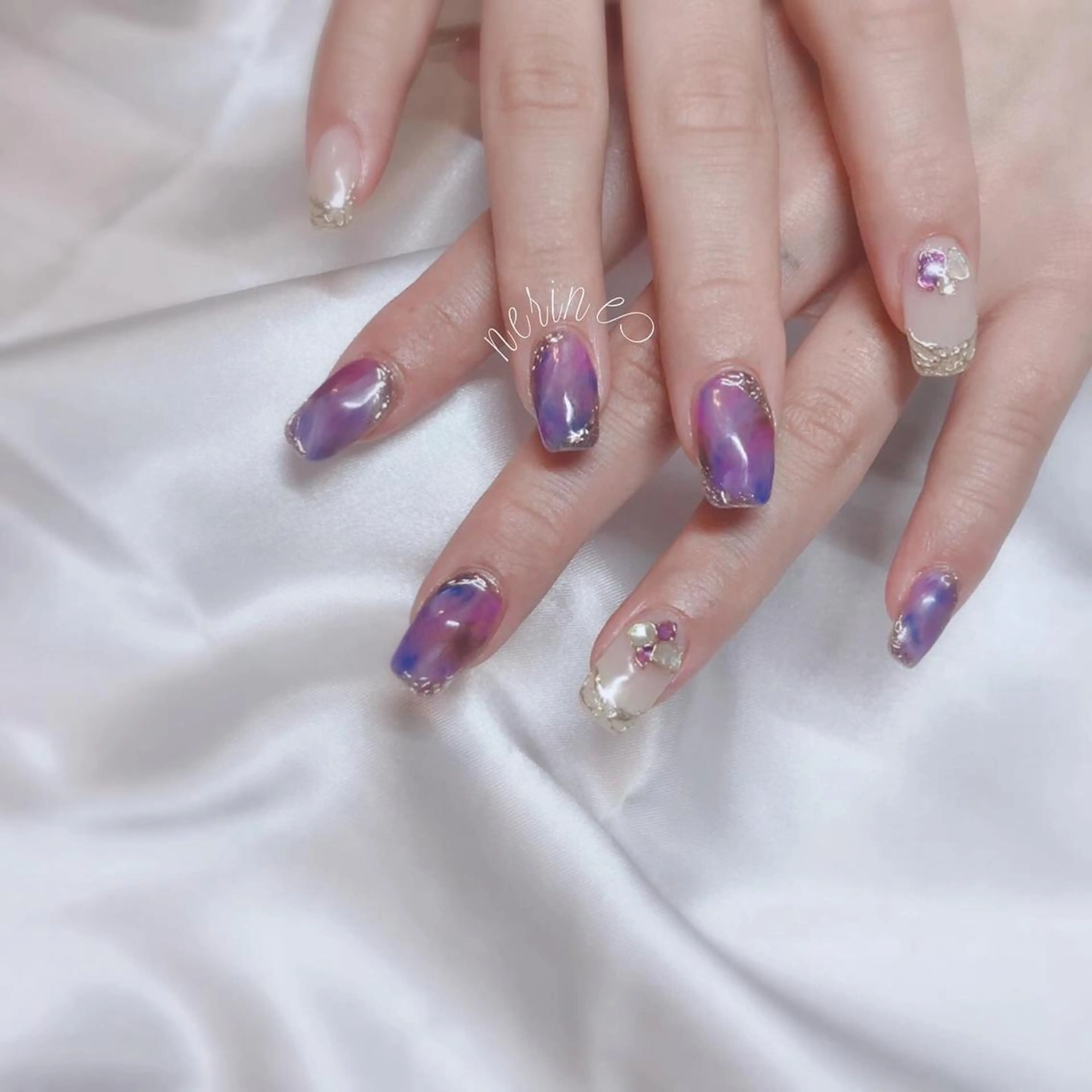ネイル 長さ出し ハンドネイル NAILST Naomiのネイルデザイン