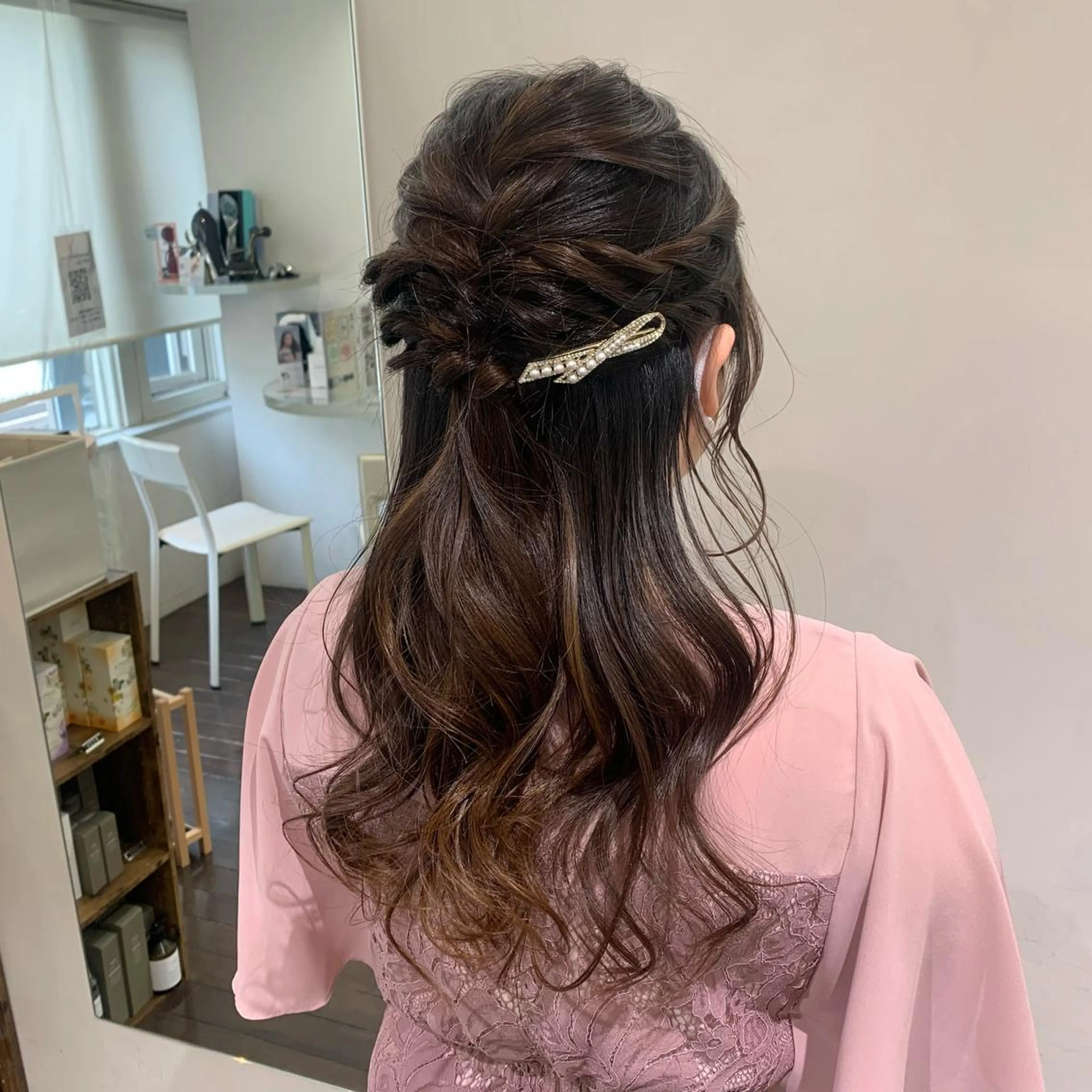 ヘアアレンジ ヘアセット GO TODAY シェアサロン 銀座Arc店所属・デジタルパーマ🫧 韓国風ヘア🫧サクラのヘアスタイル