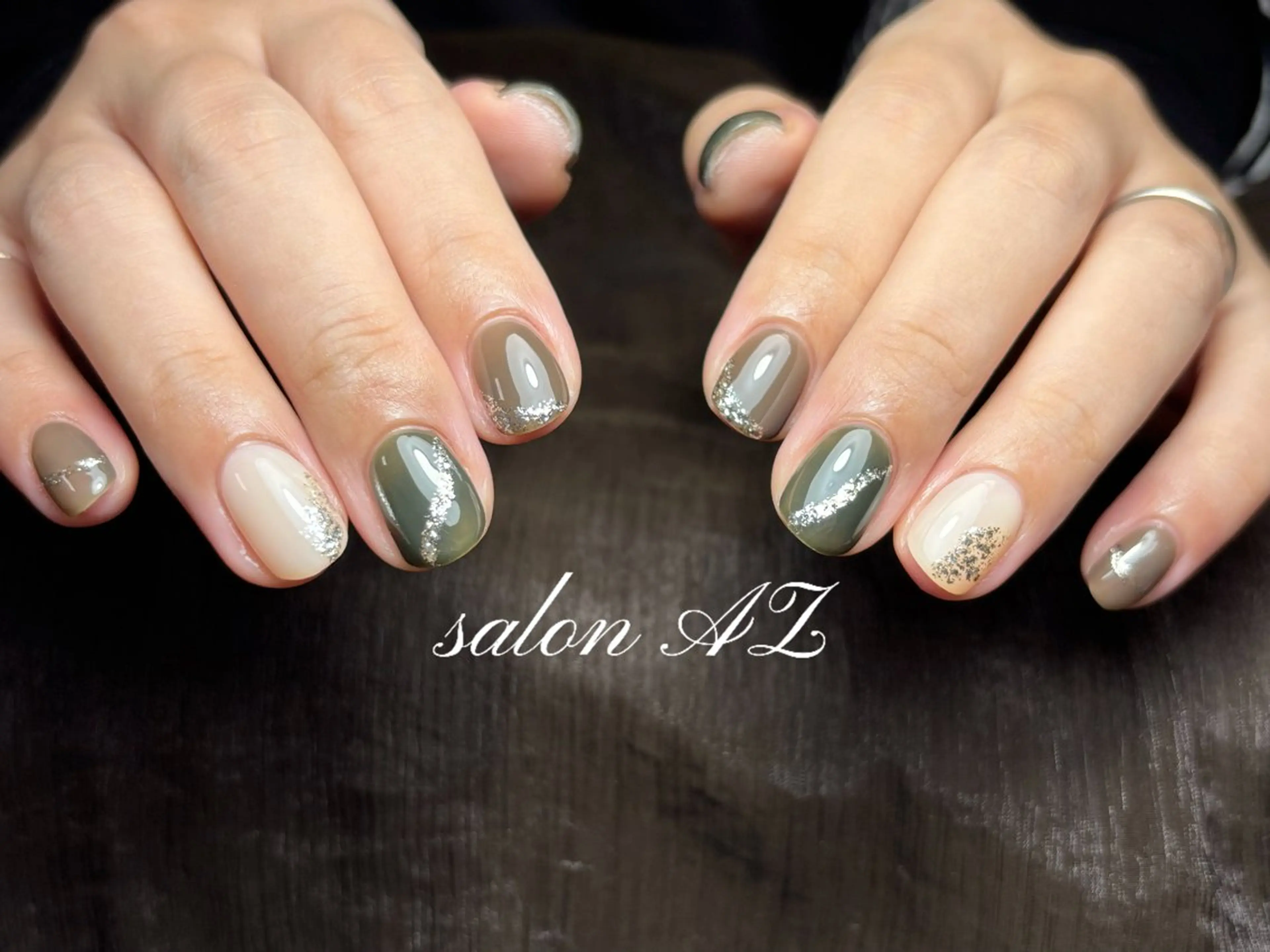 ネイル 長さ出し フットネイル フレンチネイル マグネットネイル ニュアンスネイル ハンドネイル salonAZ トップネイリストのネイルデザイン