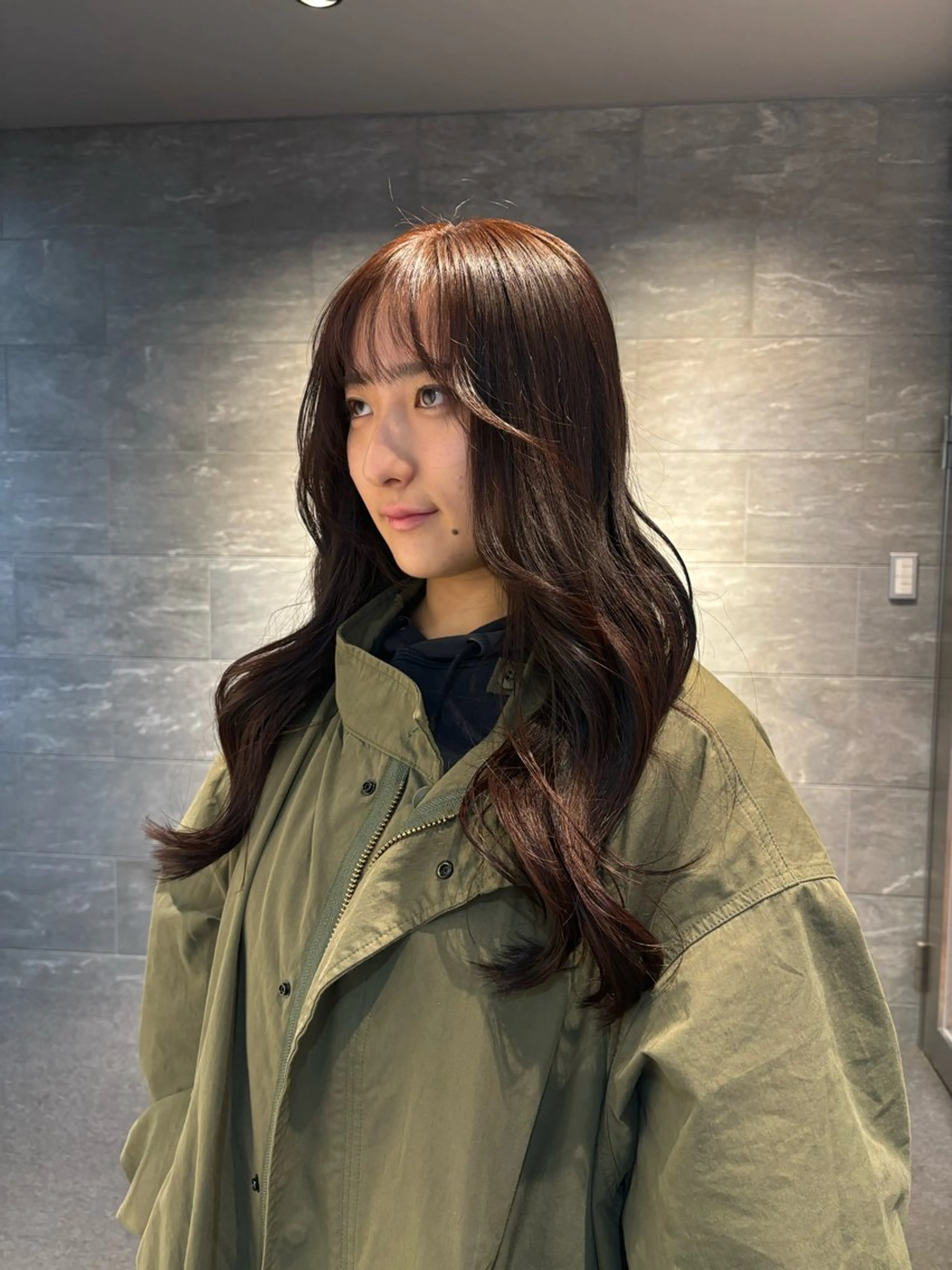 ロング ツヤ髪🎀暖色カラー さとあみのヘアスタイル