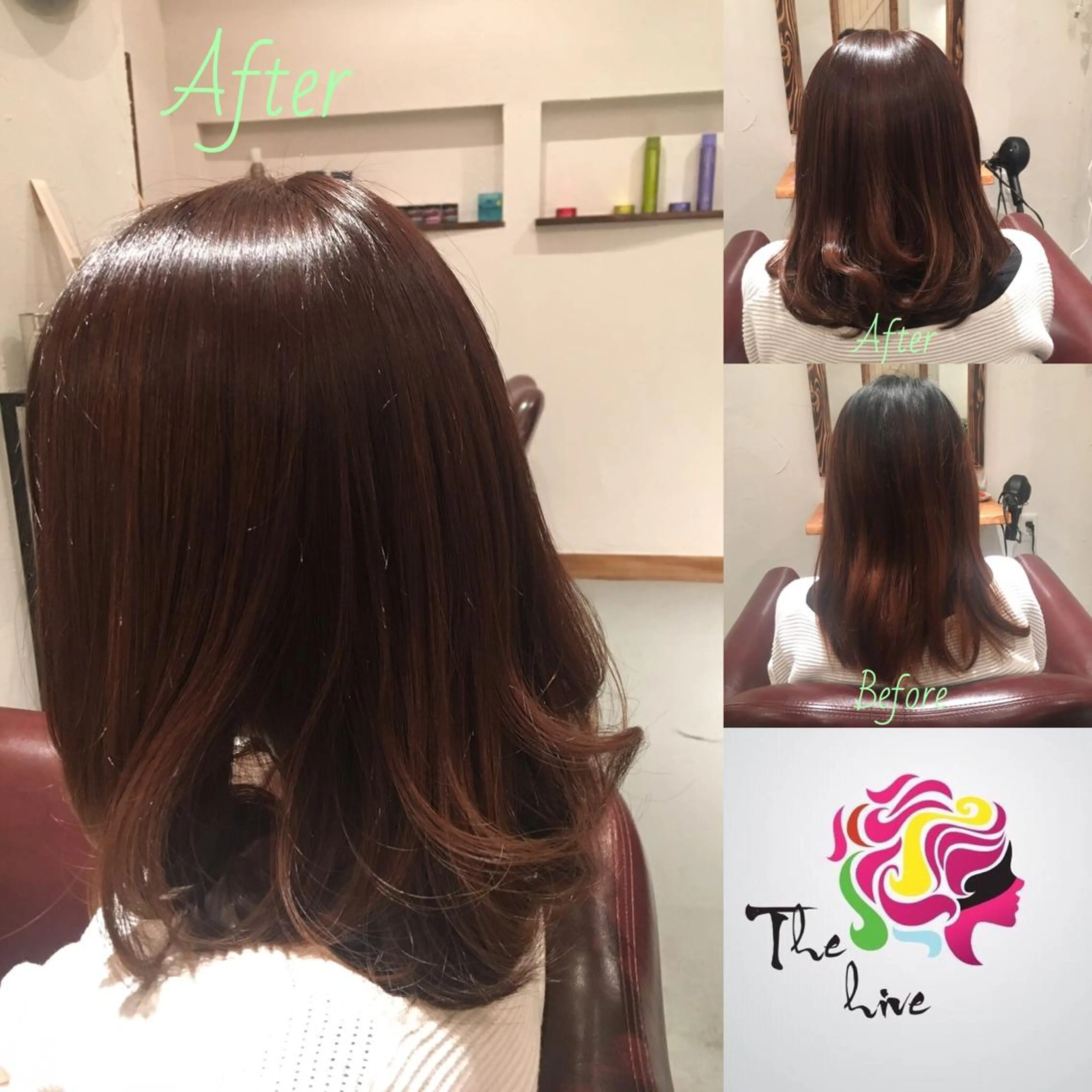 セミロング Hair salon The  hiveのヘアスタイル