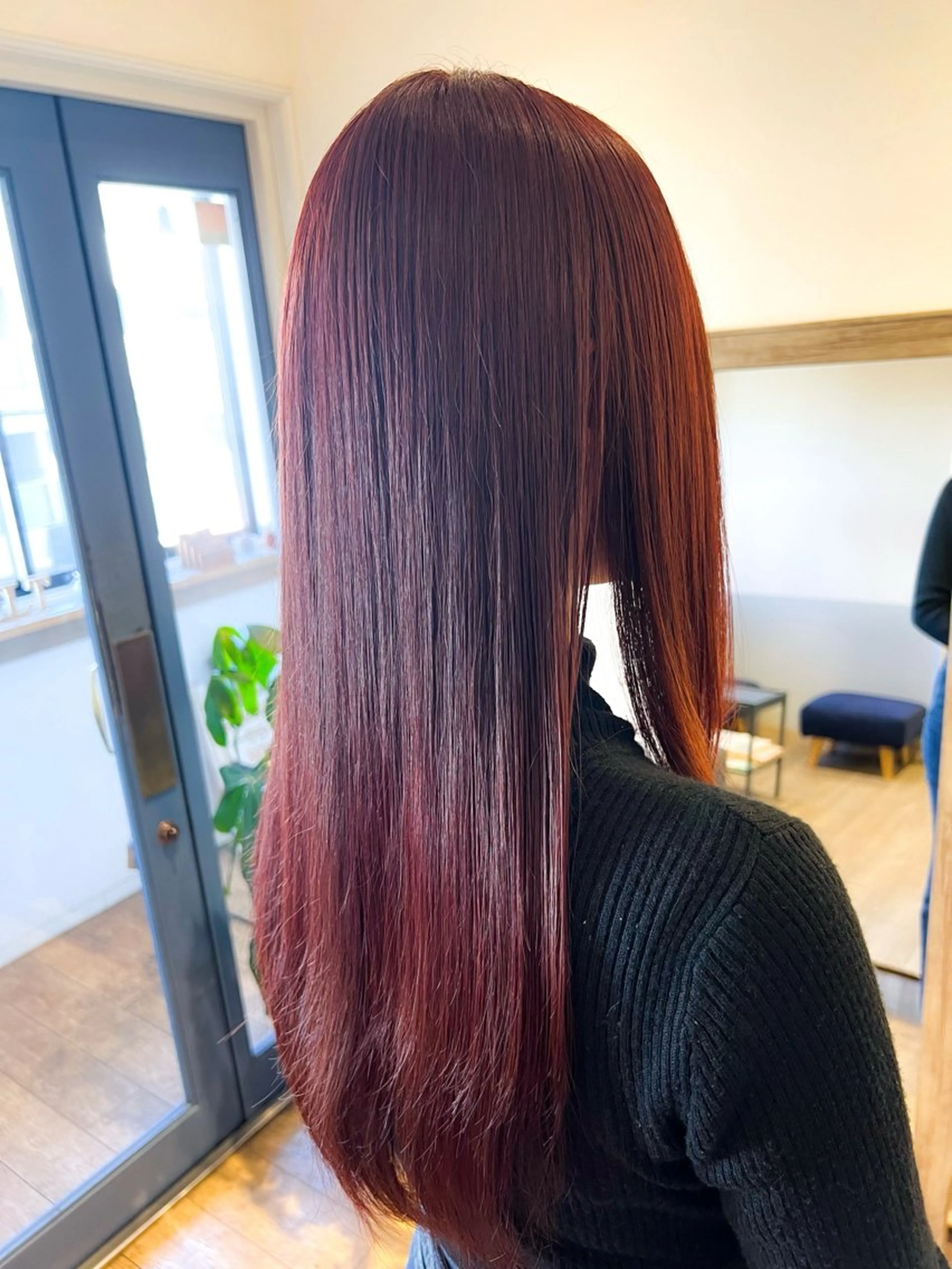 ロング カラー ブリーチ ブリーチなしカラー レッドカラー エクステ 💐美しいショート× パーマ💐早坂駆留のヘアスタイル