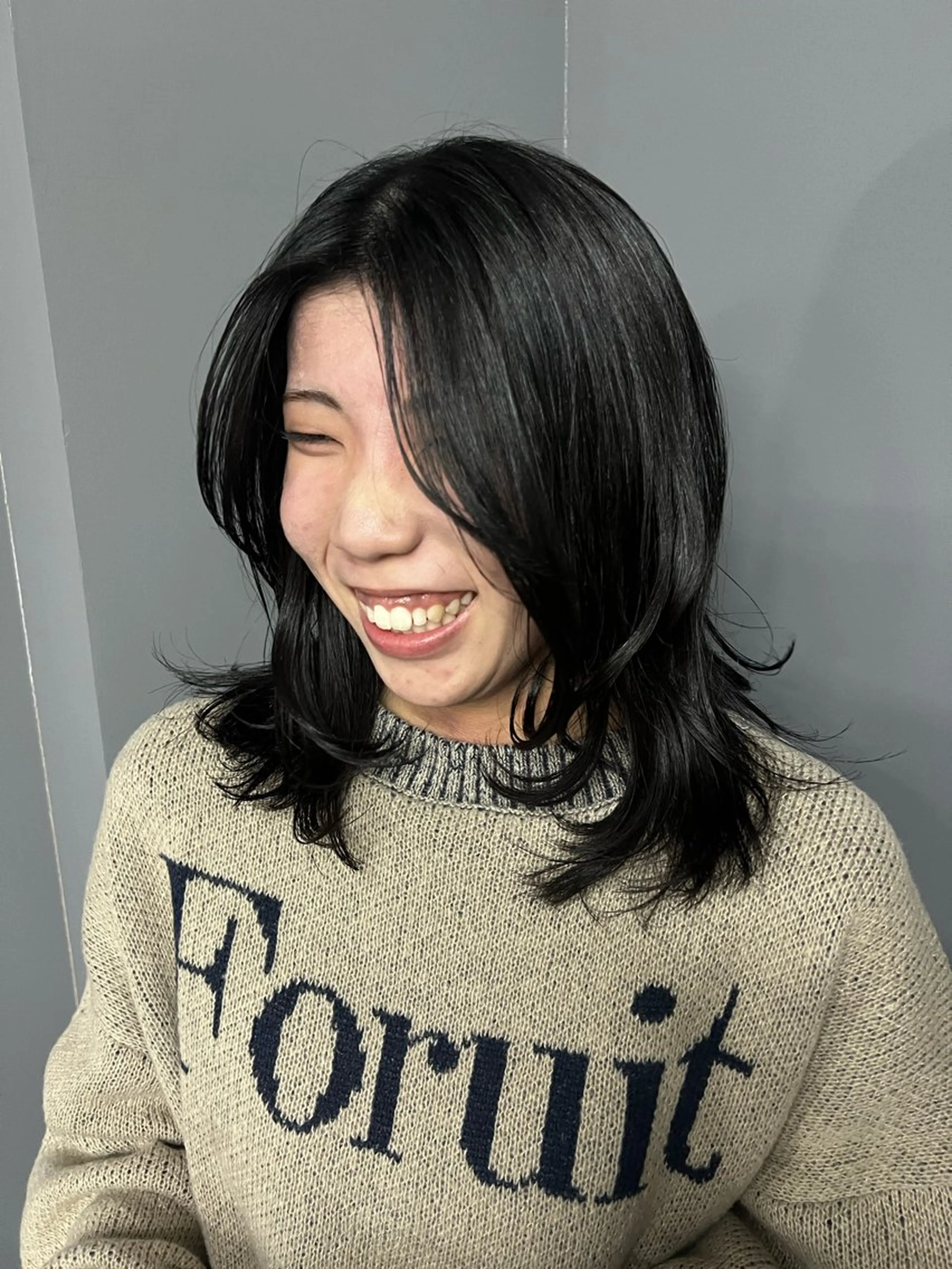 ミディアム ミディアムパーマ L'me TOKYO by　youres所属・shima. 艶カラー／髪質改善のヘアスタイル