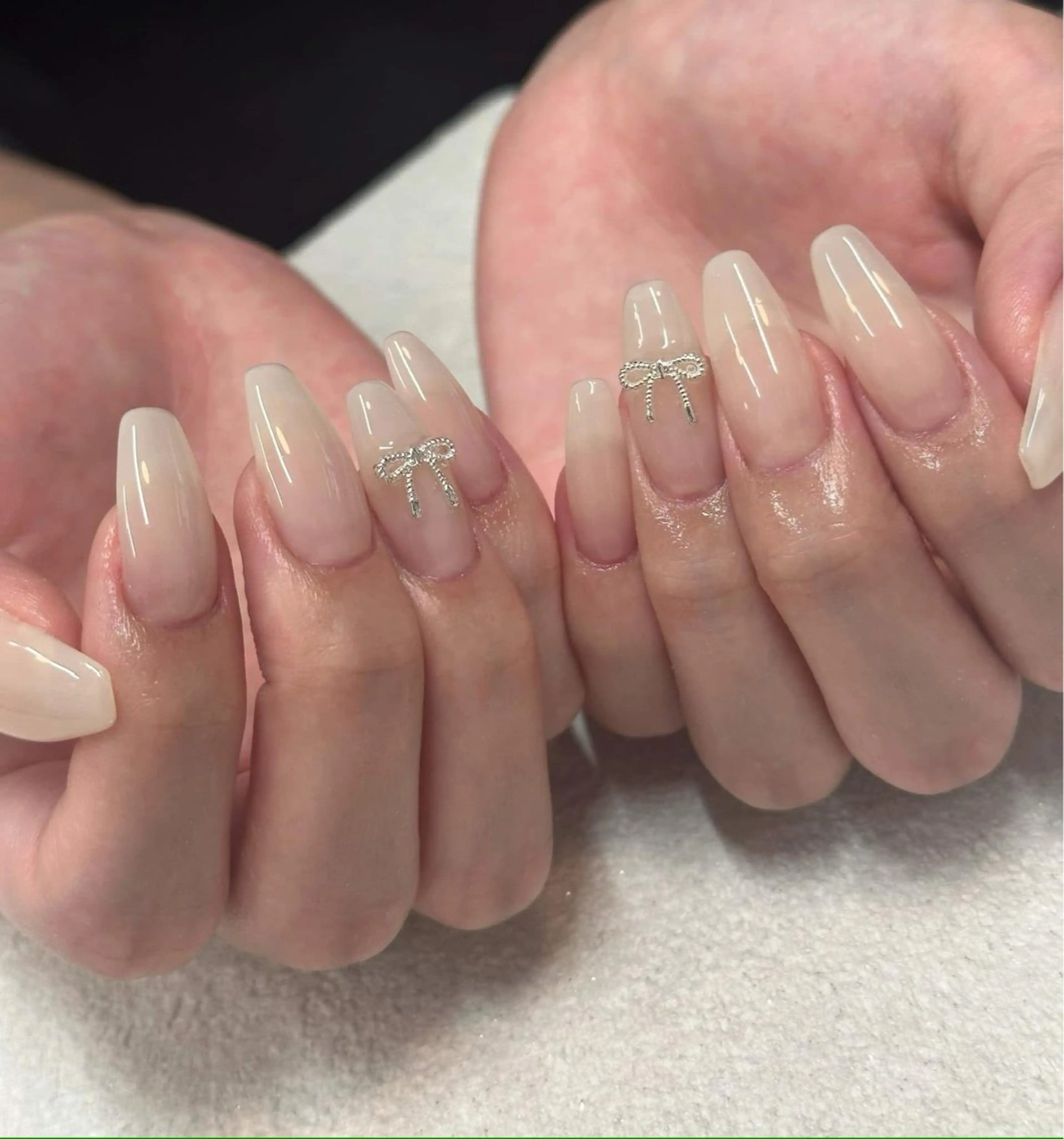 ロング ハンドネイル RIN NAILS ᥫ᭡Migusaのネイルデザイン