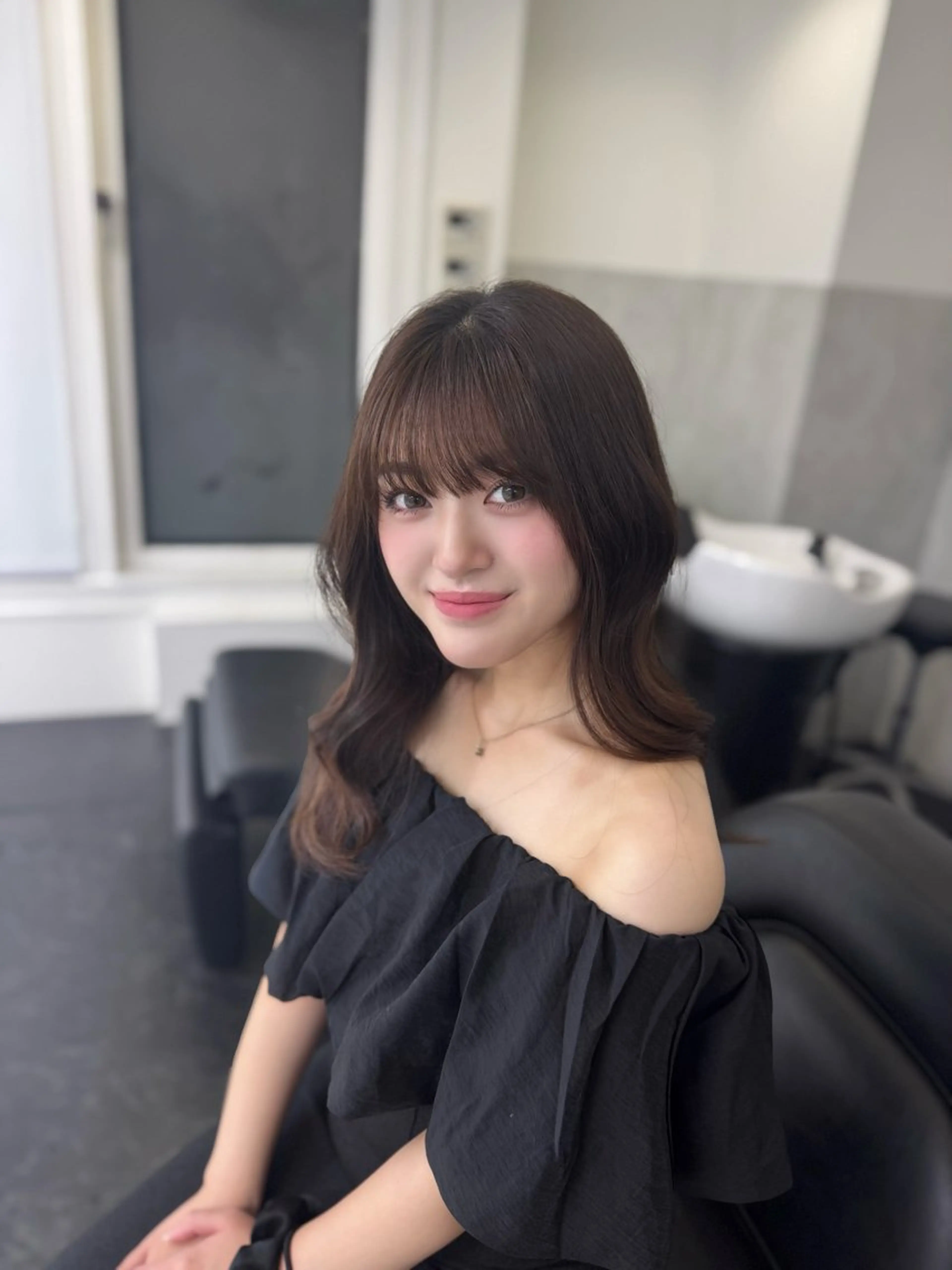 ロング カラー ヘアカラー トリートメント 艶カラー/暖色カラー /YUYAのヘアスタイル