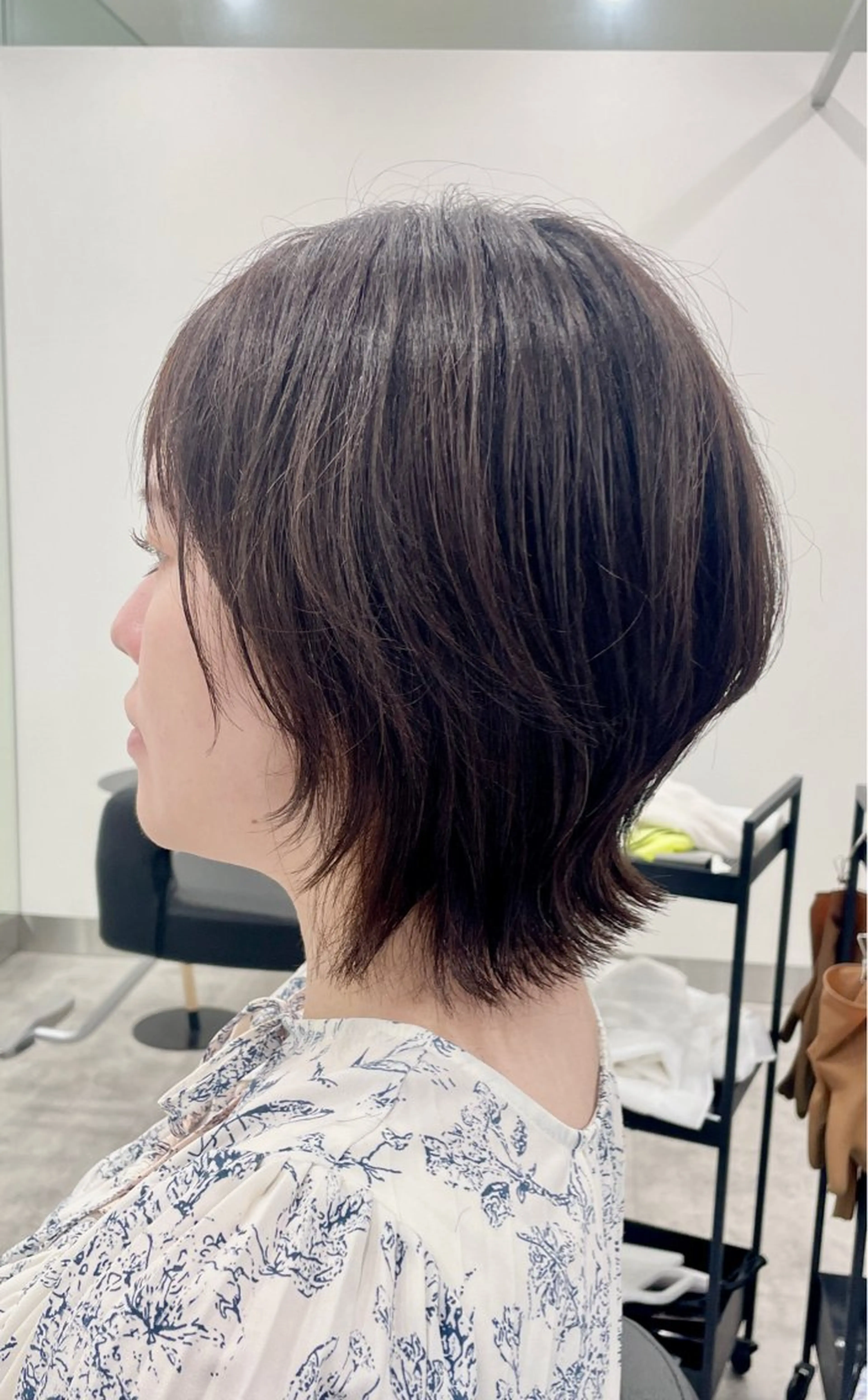 ショート パーマ ヘアアレンジ ボブ 韓国風ヘア レイヤーカット カット 💝似合わせカット& カラーＵｒｕｎａ💝のヘアスタイル