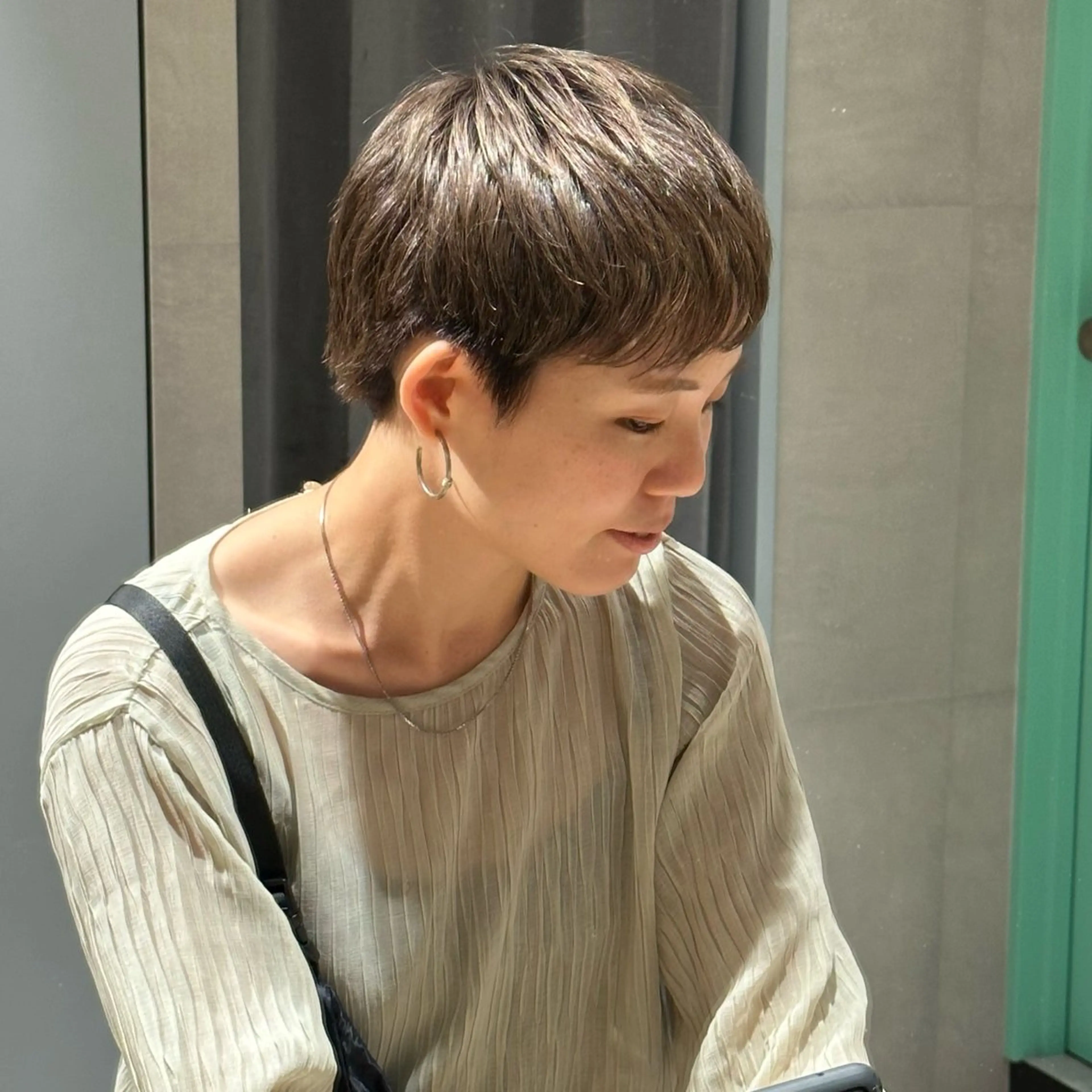 ショート カラー 髪質改善 イオリのヘアスタイル