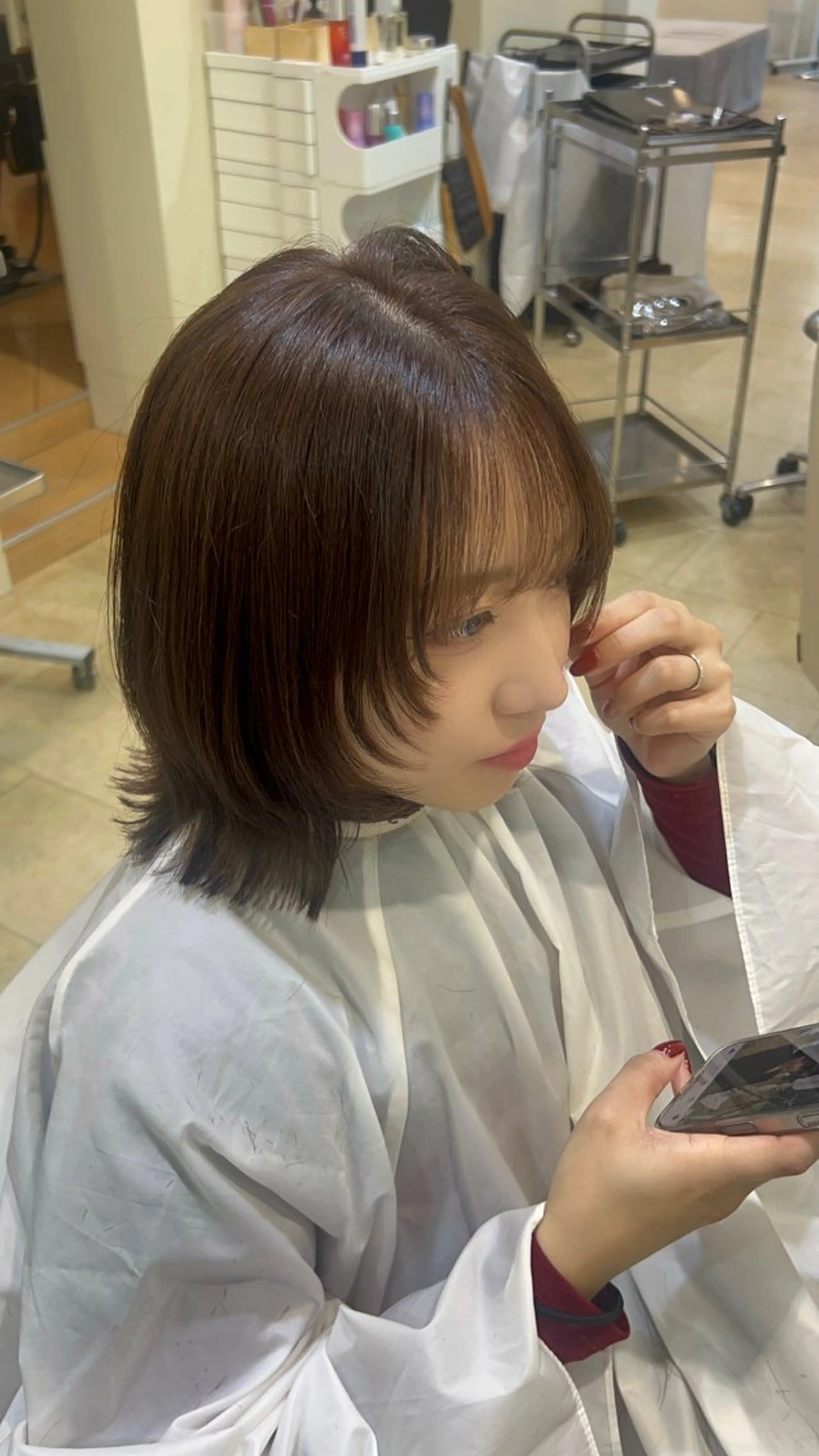 ミディアム カット ヘアカラー hina/トレンド スタイルNo.1🎀のヘアスタイル