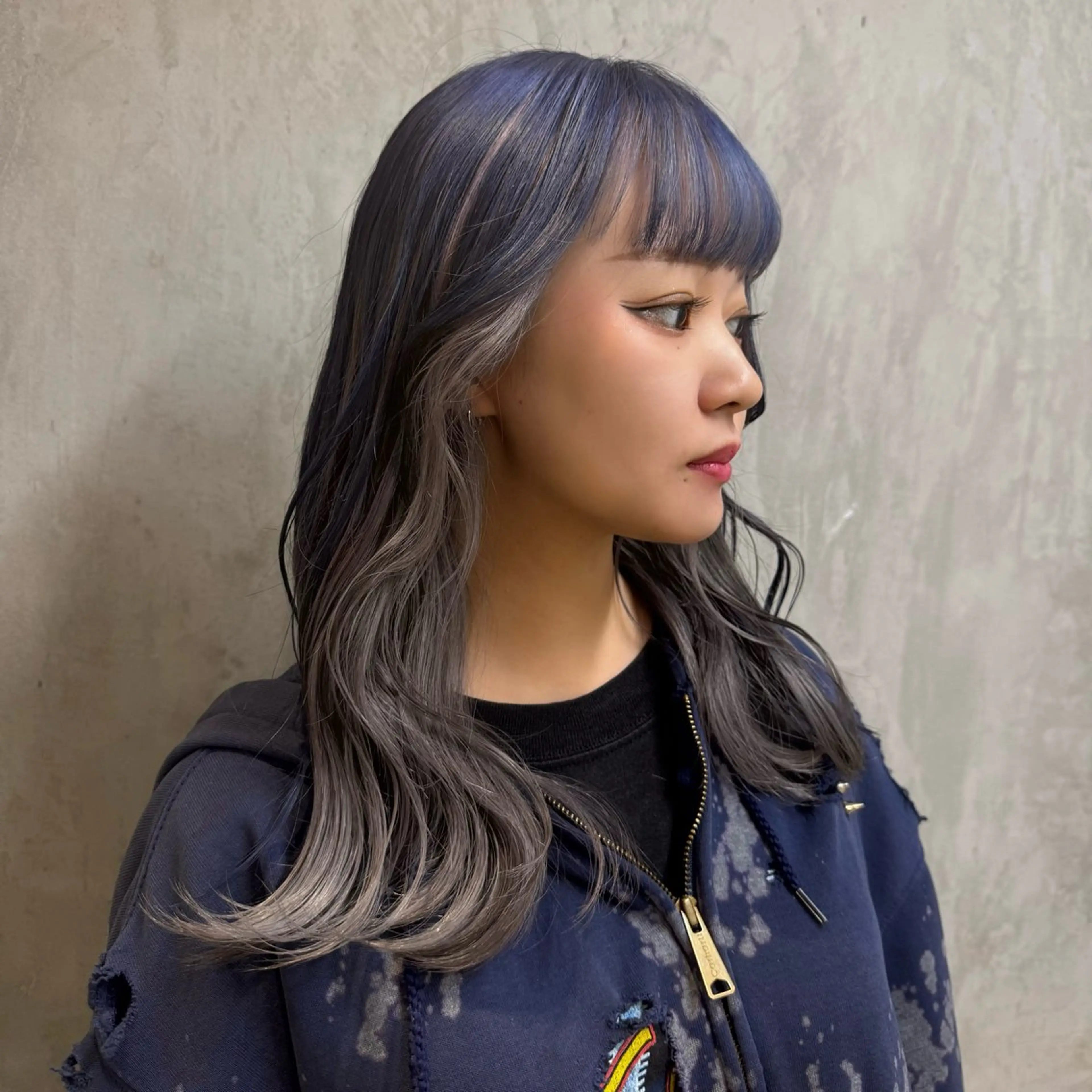 セミロング カラー ヘアカラー トリートメント ☪ ‎ハイトーン信者 ☪️yumeka🪩のヘアスタイル