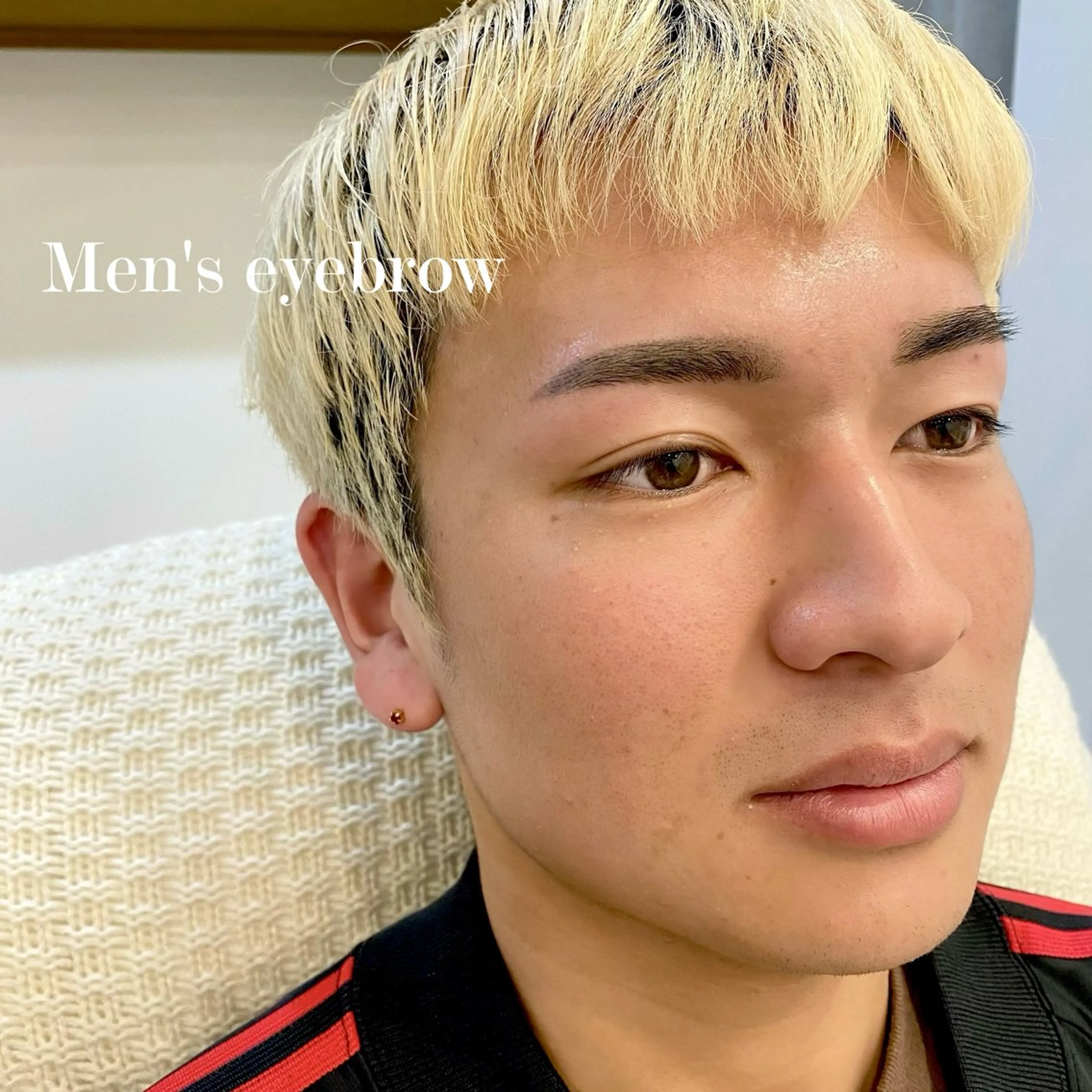 メンズ アイブロウ ワックス脱毛 MAQUM Rinoのマツエク・マツパデザイン