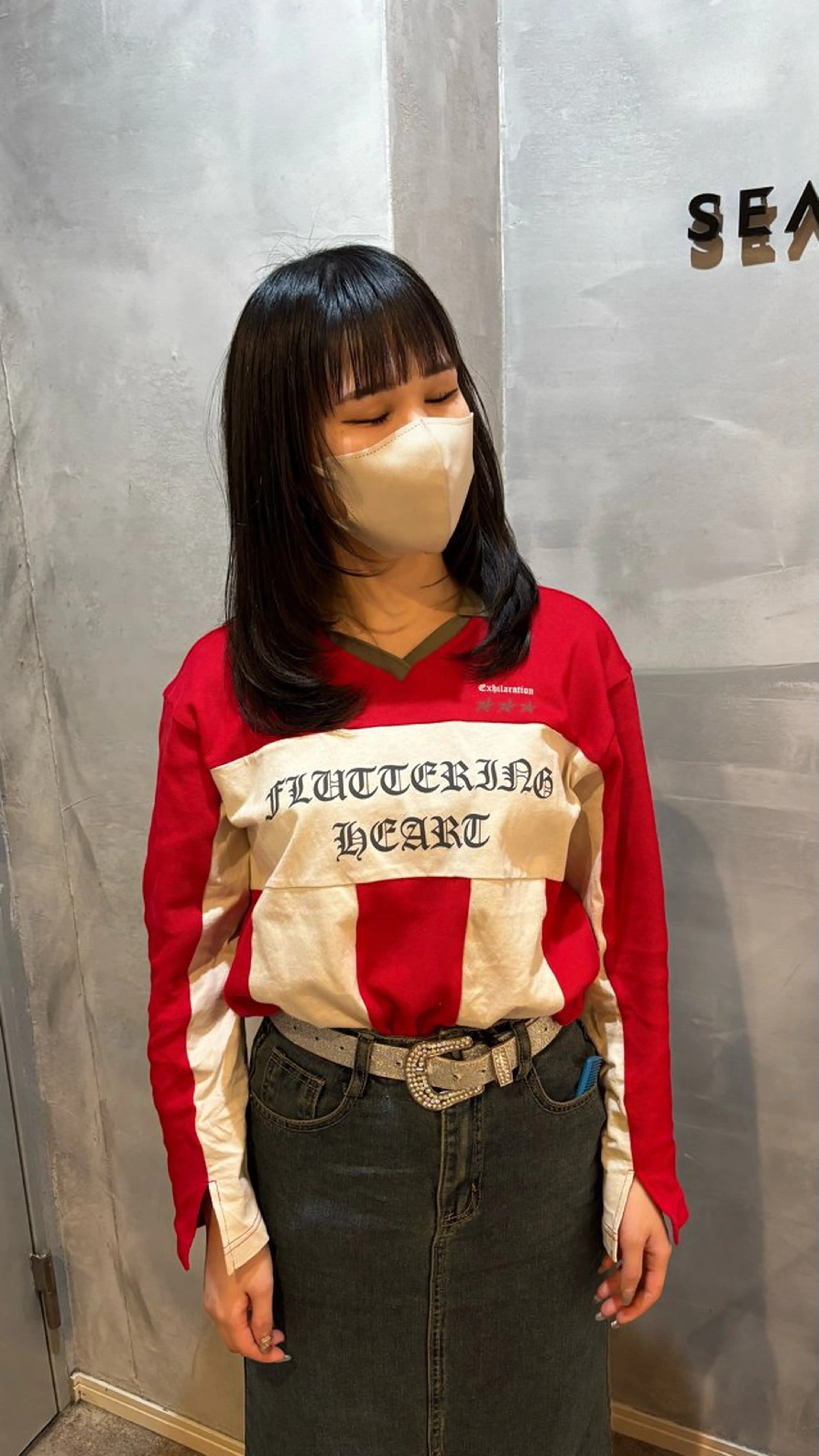 ロング 顔まわりレイヤー レイヤーカット カット ﾔﾏｼﾀ ﾘﾘのヘアスタイル