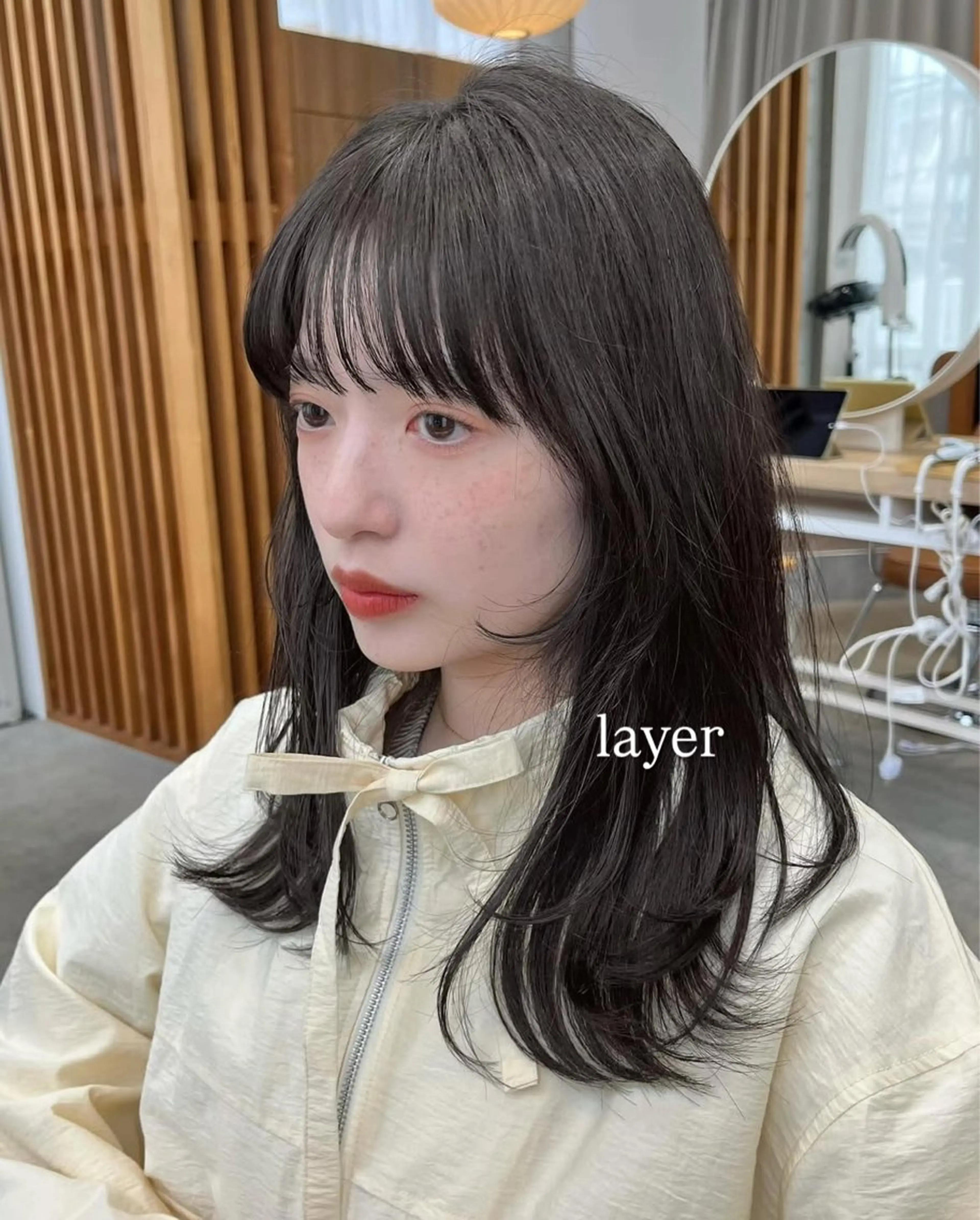 セミロング レイヤーカット 🫧レイヤー/暖色 /ベージュMAI🫧のヘアスタイル