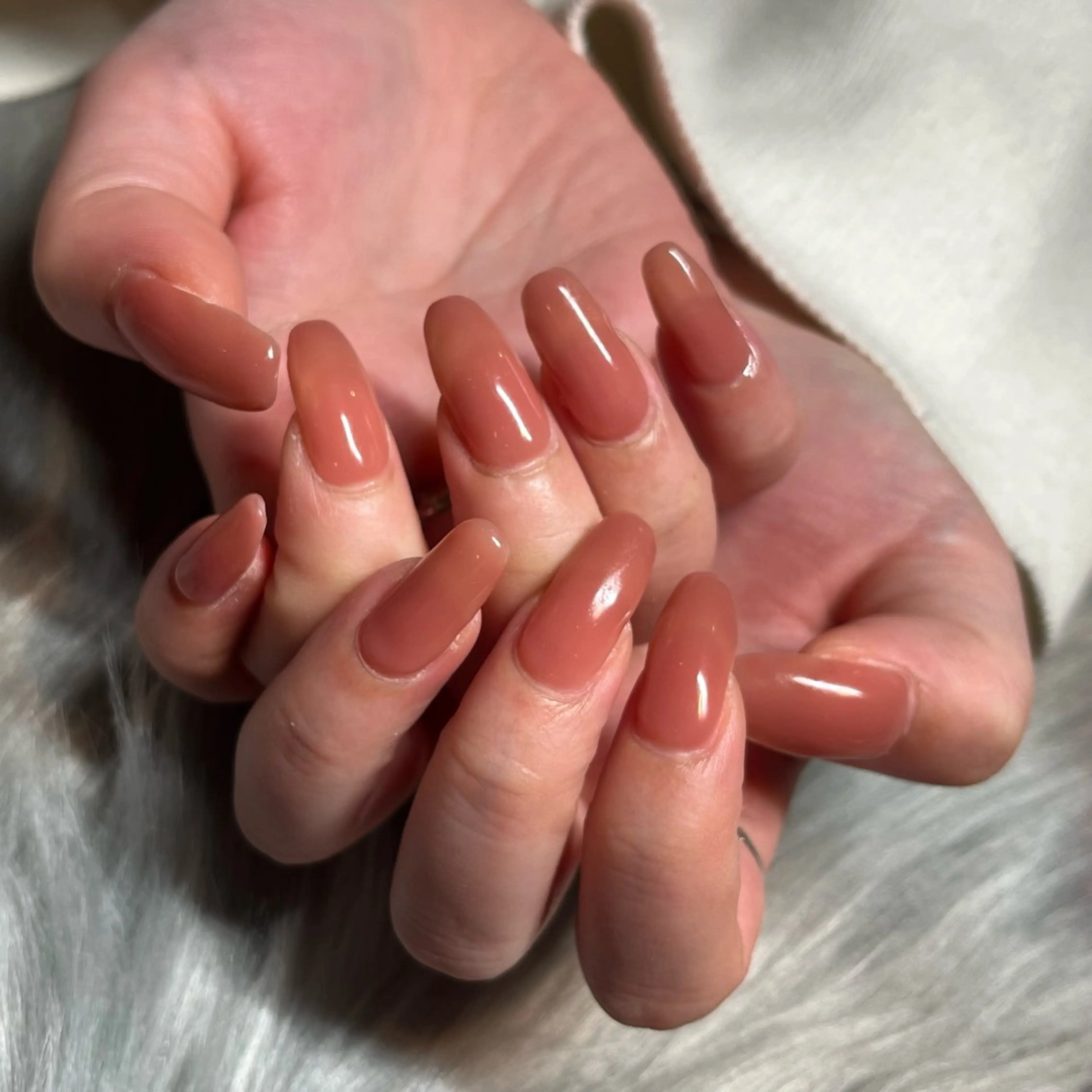 ネイル ロングネイル ワンカラーネイル ハンドネイル DariL Ayaのネイルデザイン