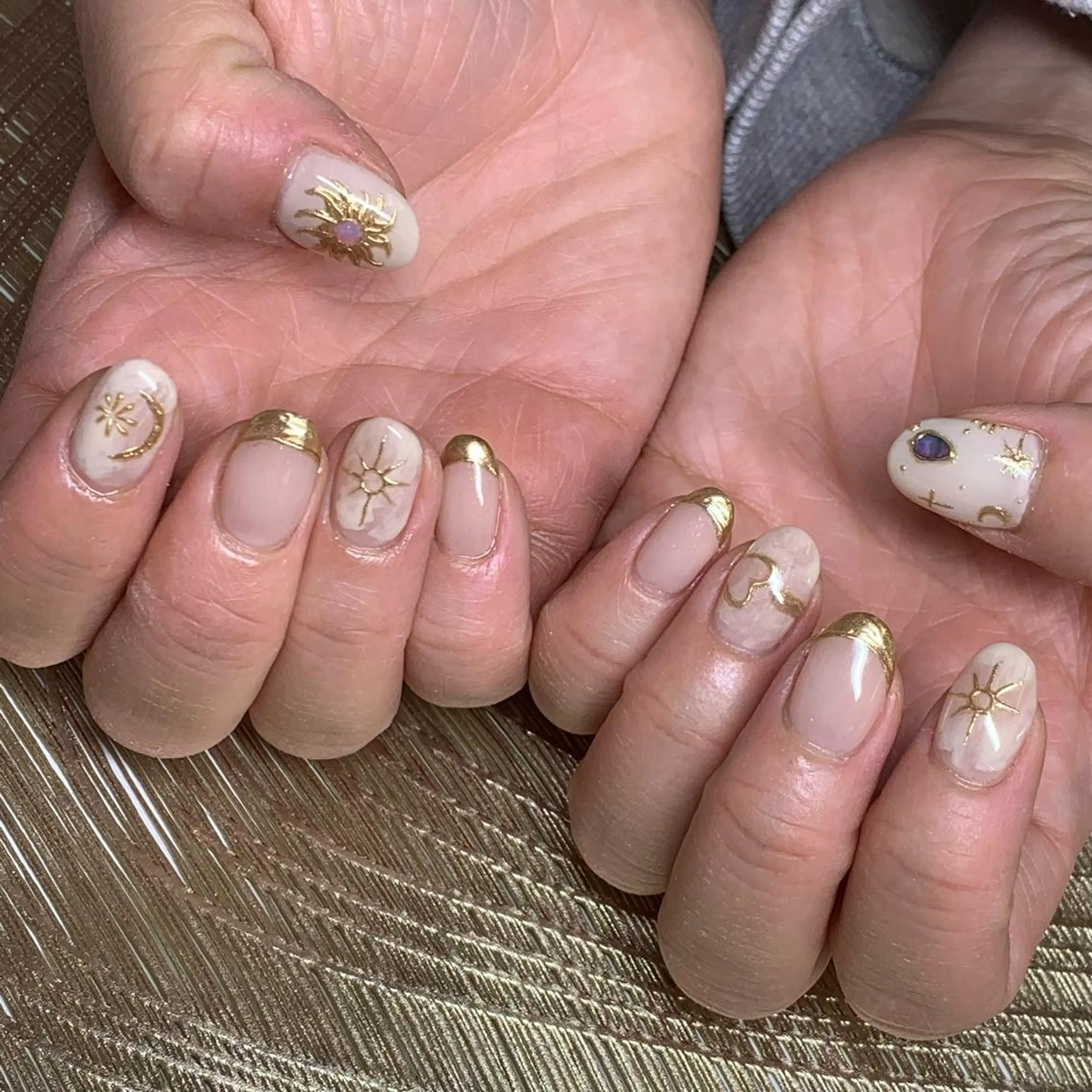 ネイル ハンドネイル καρδιά -ｶﾙﾃﾞｨｱ-のネイルデザイン