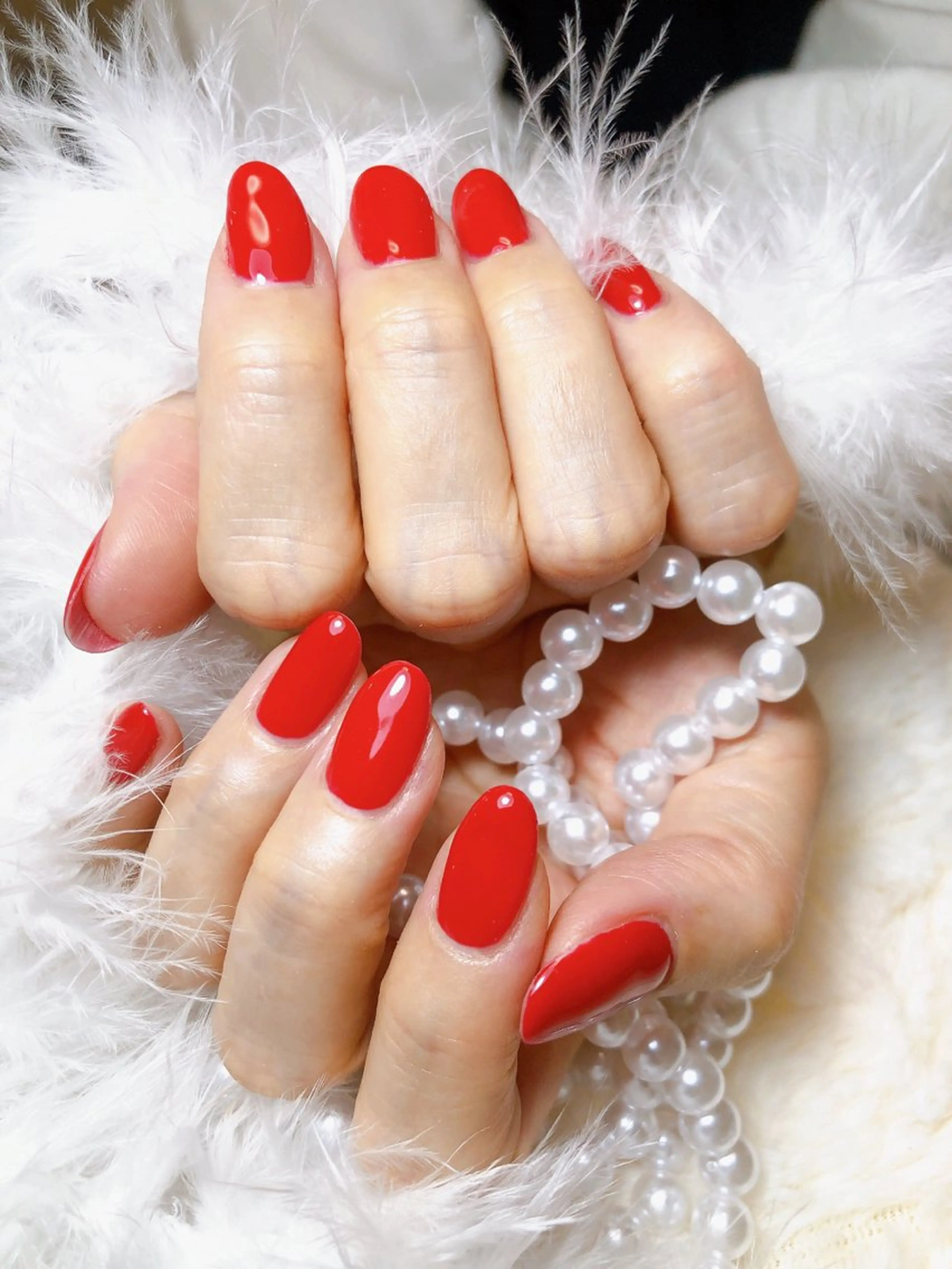 HANDハンドネイル(オフ無し)               ワンカラーの写真