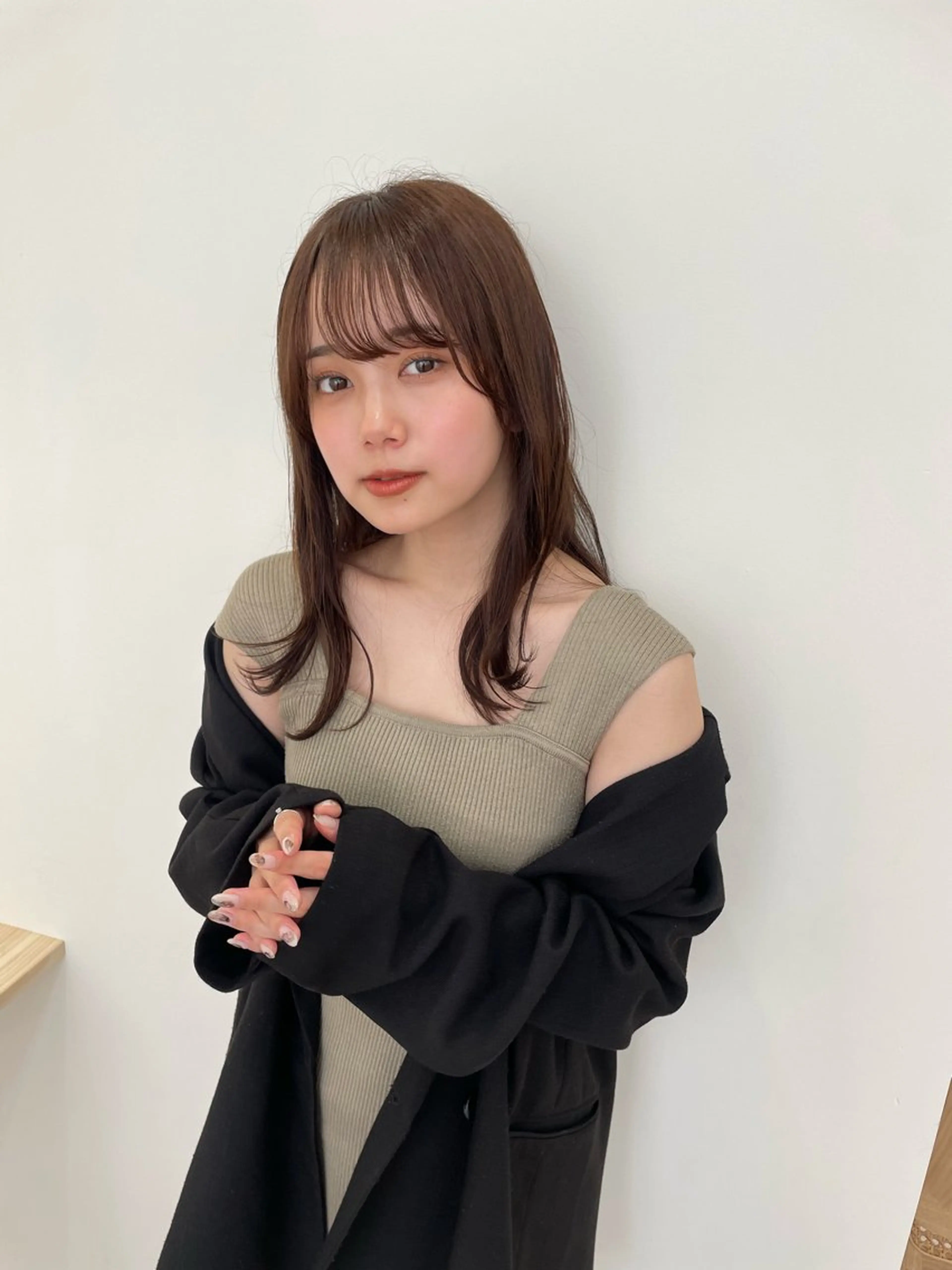 ミディアム ヘアカラー トリートメント 透明感カラー 🩰あさのヘアスタイル