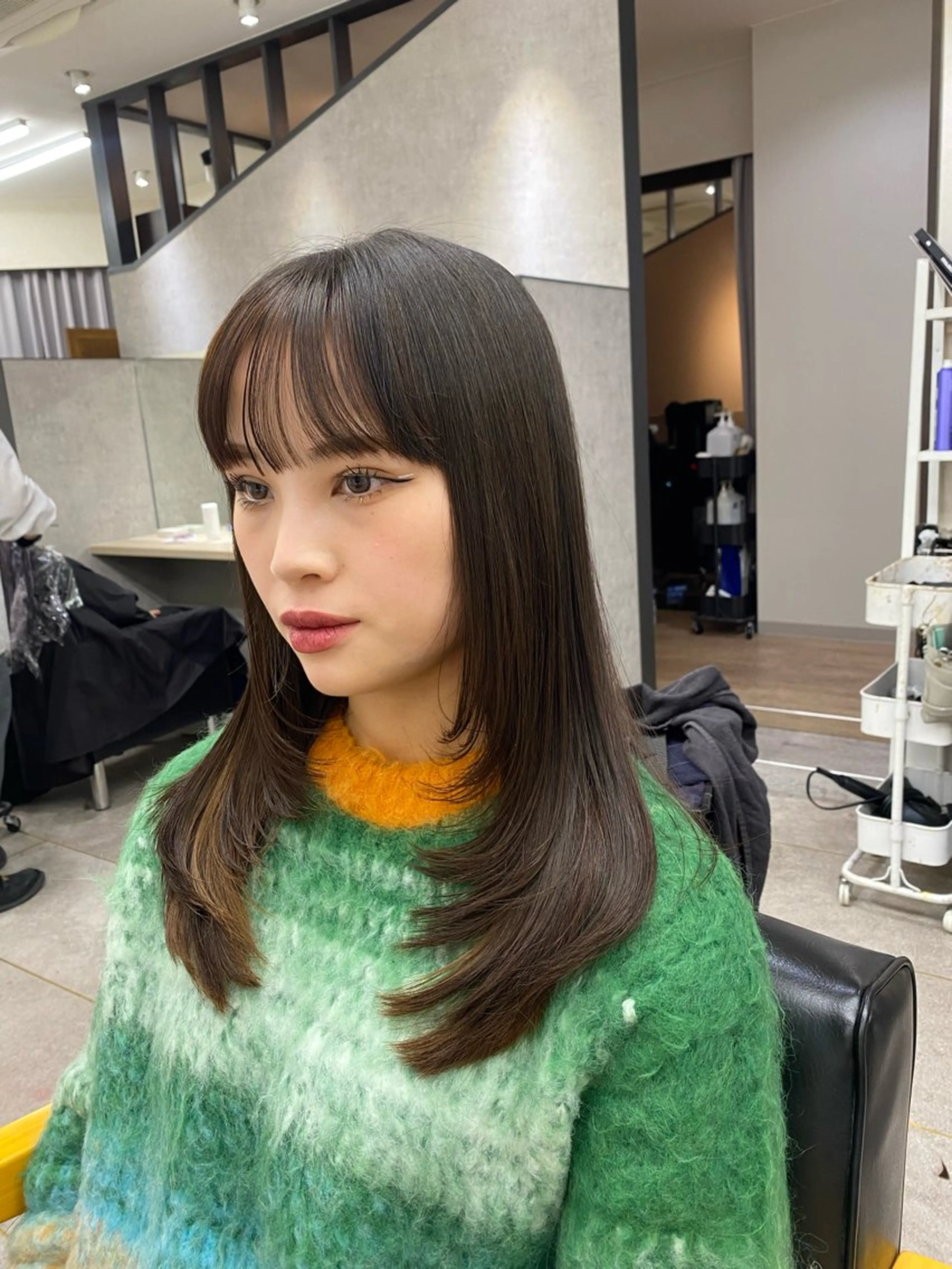 レイヤーカットの写真