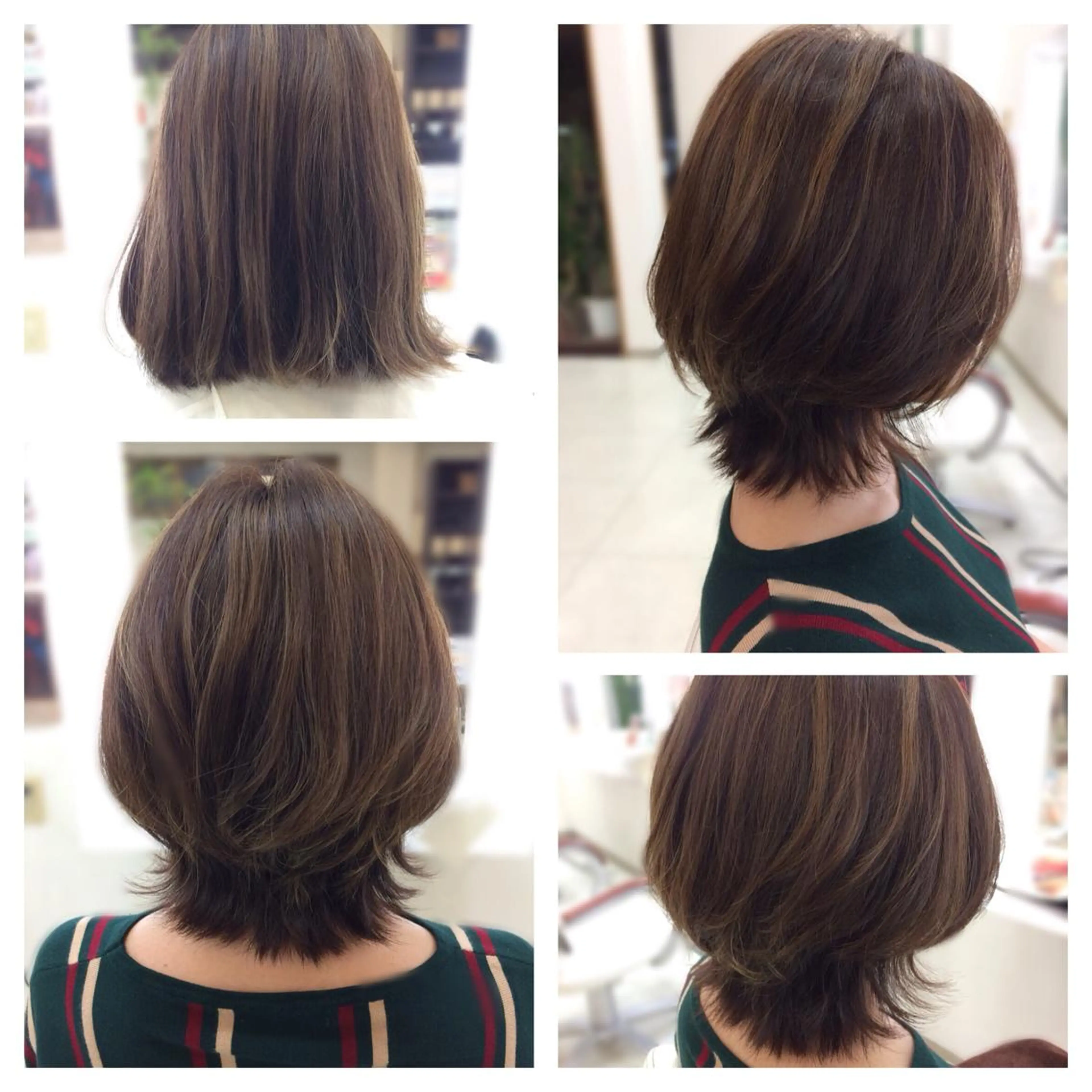 ミディアム レイヤーカット Hair VERDEのヘアスタイル