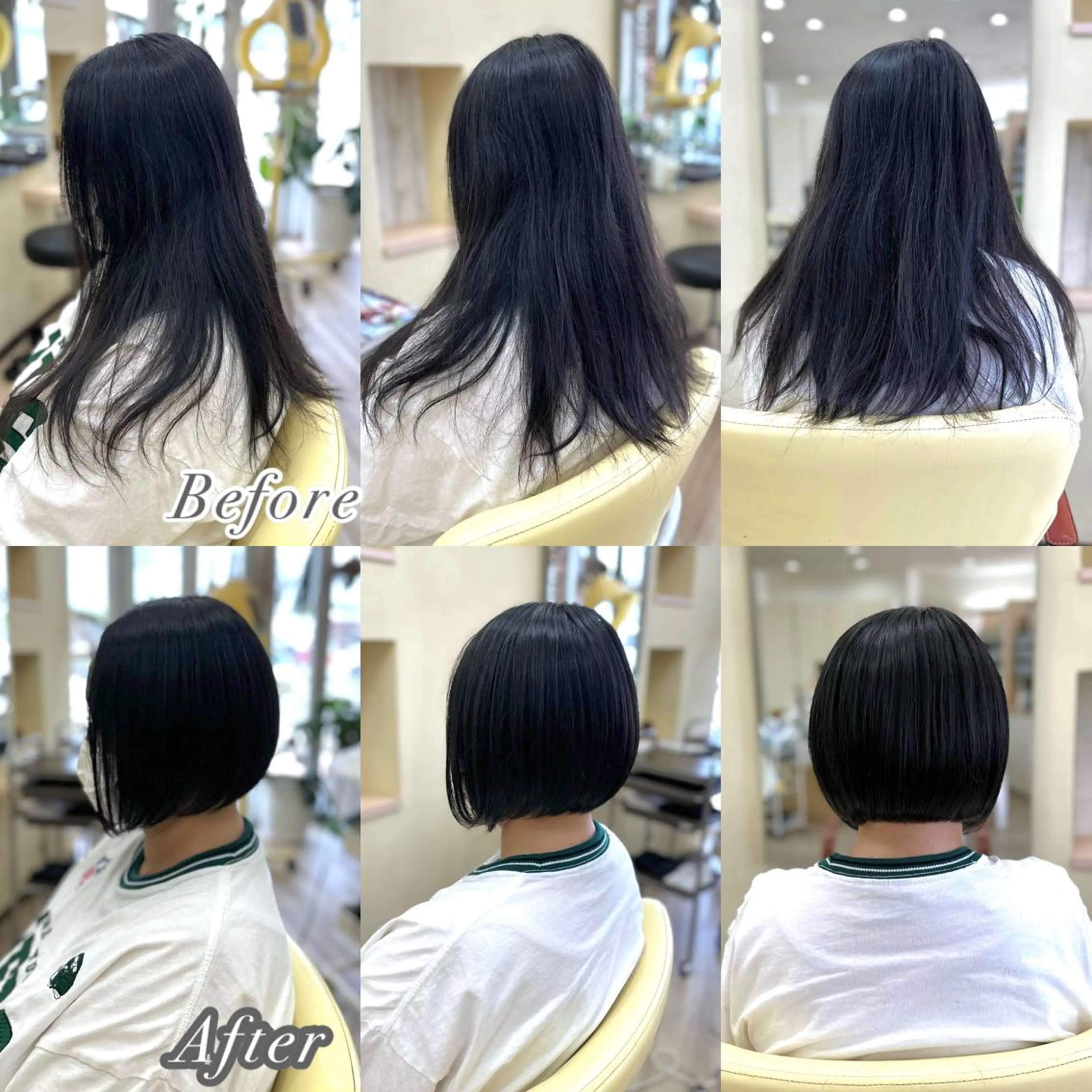 ショート カラー 前下がりボブ インナーカラー ボブ ヘアカラー 美容室　アンジュ　みやき店所属・田中 純平のヘアスタイル