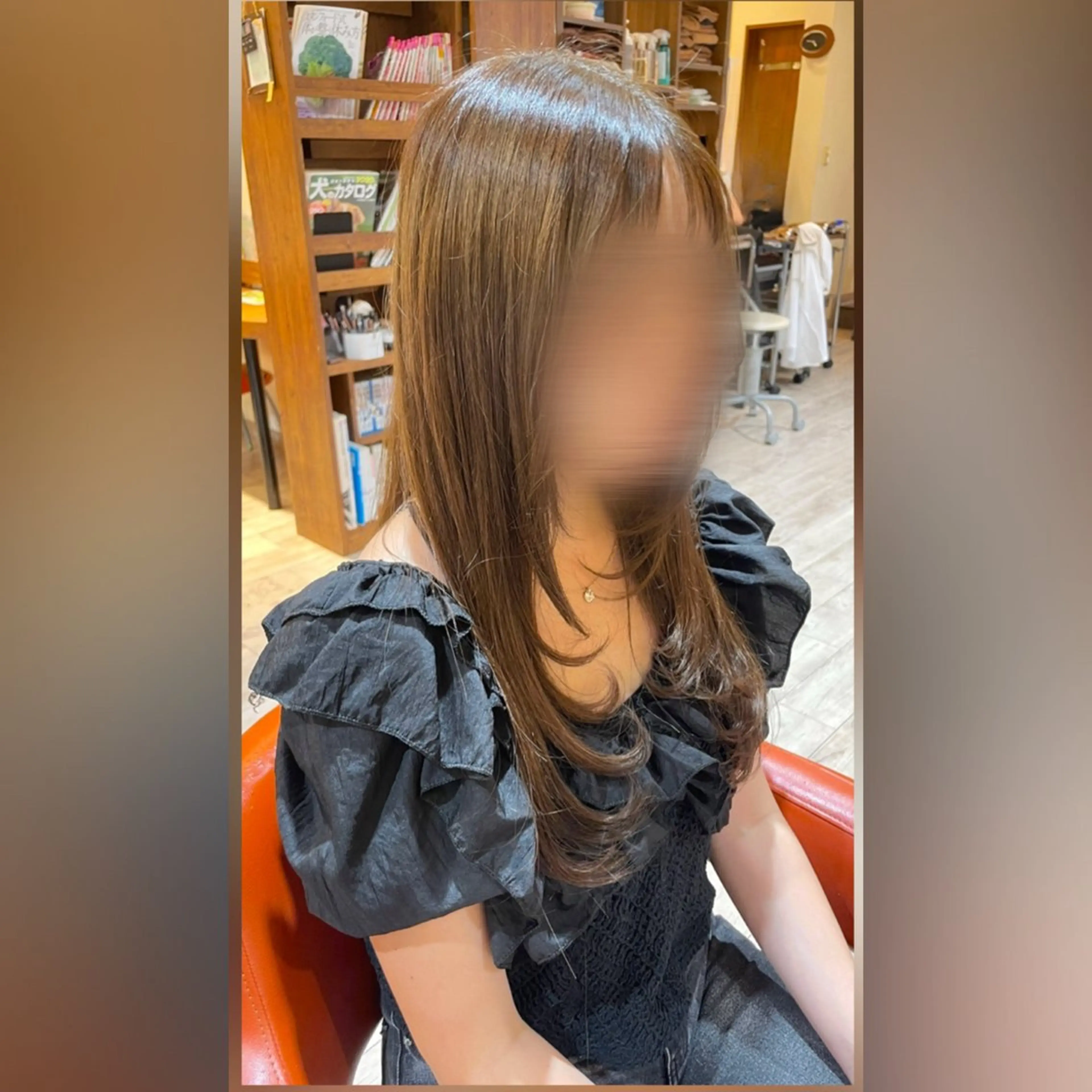 ロング ロングレイヤー レイヤーカット ロング 齋藤 美幸のヘアスタイル