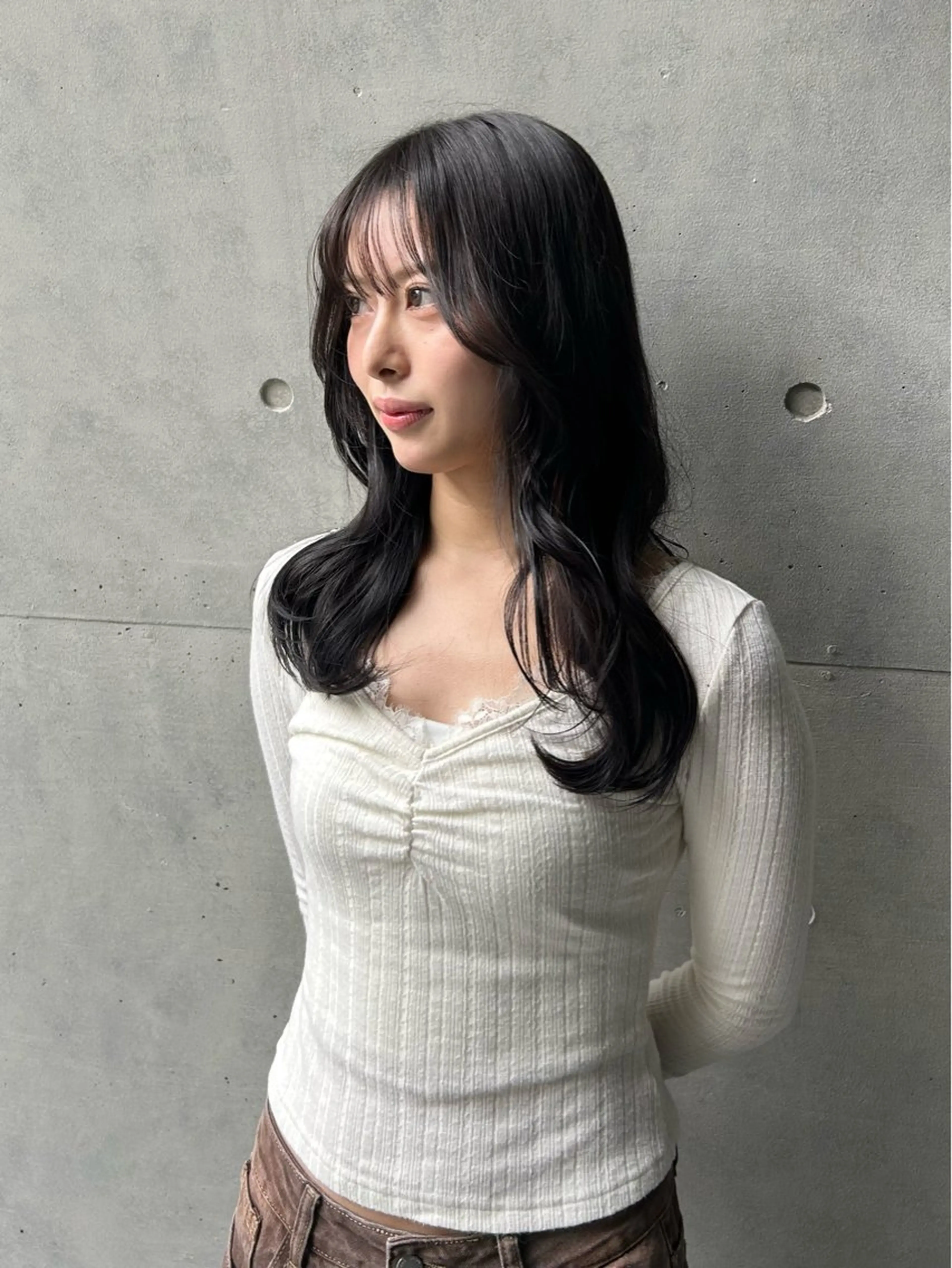 セミロング カット ヘアカラー トリートメント cien 【堀江】 eriのヘアスタイル