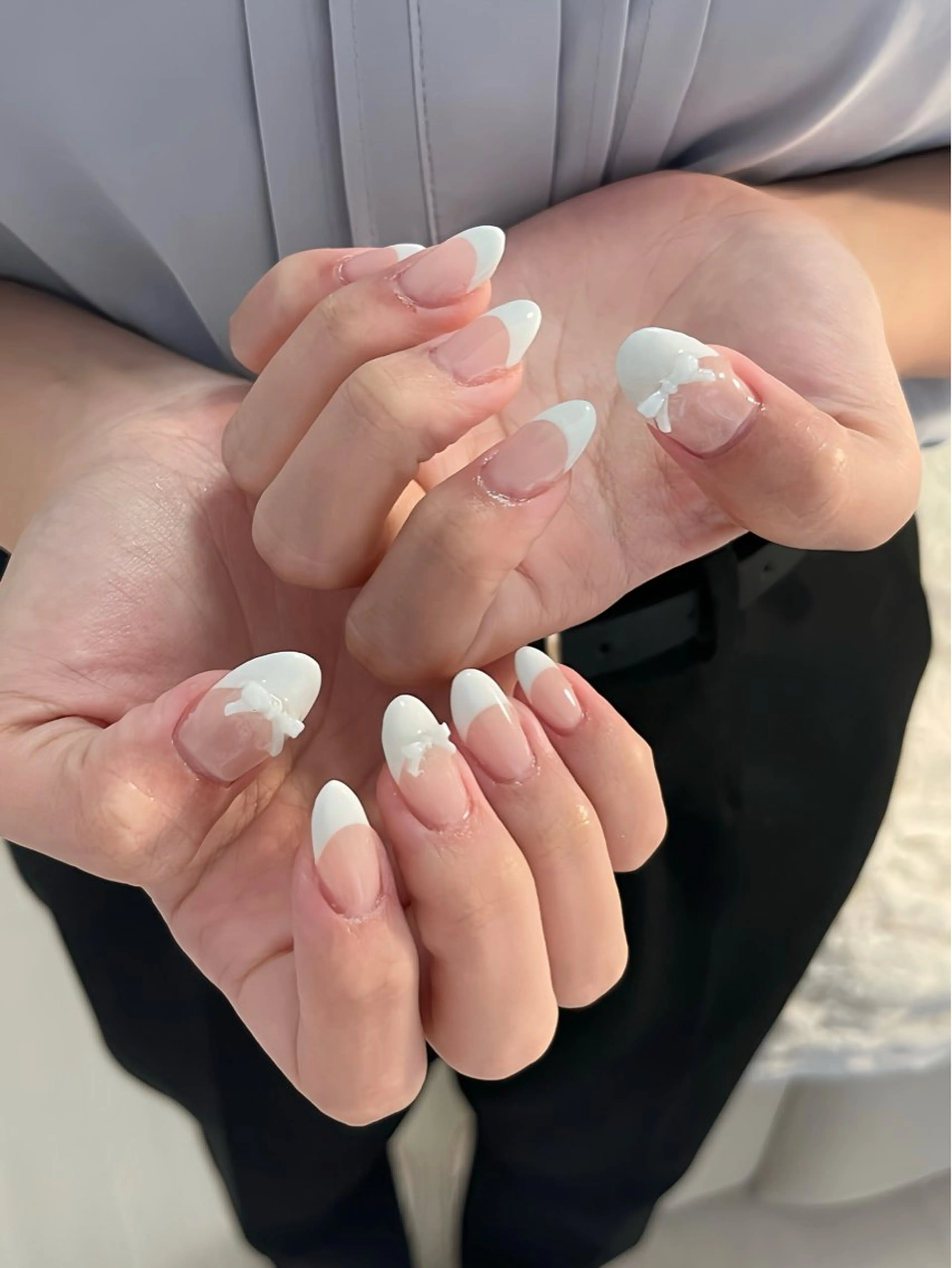 【 10/9 new open 🎀】 10本フレンチネイル/オフなしの写真